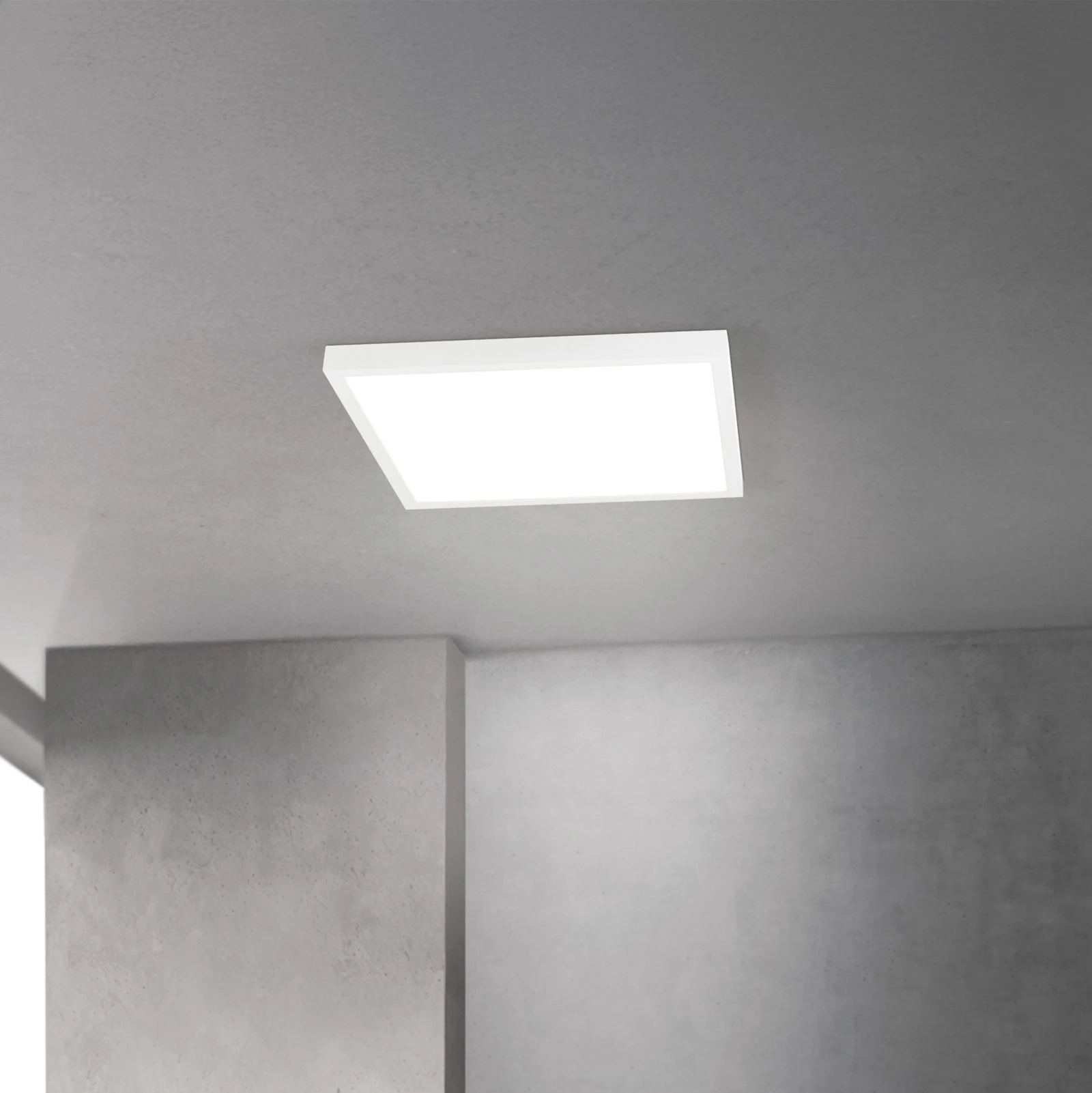 LED panel DISC, 40 cm, kvadratni, CCT, bela - 2