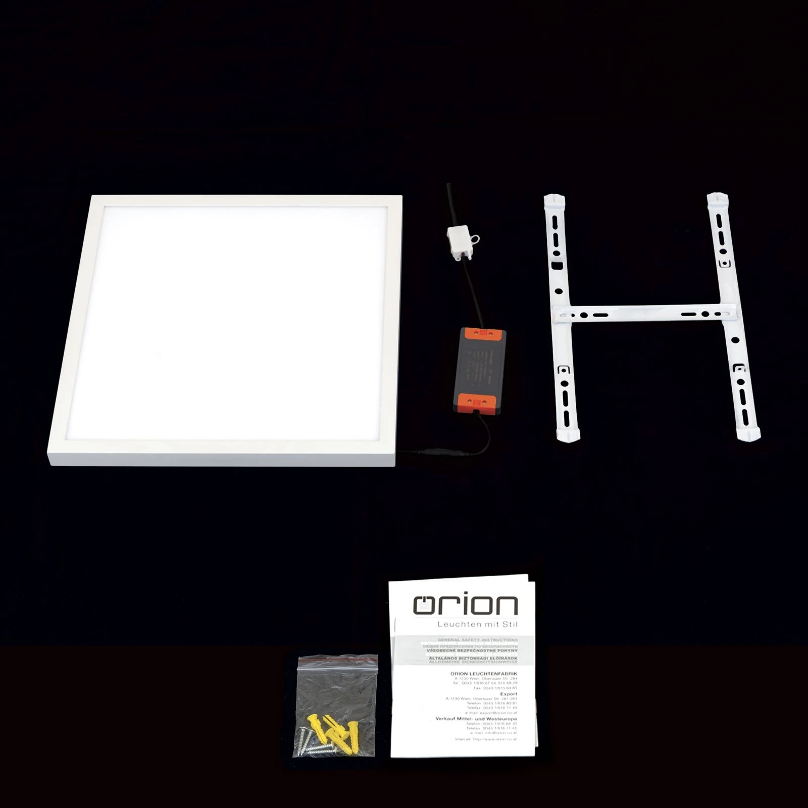 LED panel DISC, 40 cm, kvadratni, CCT, bela - 8