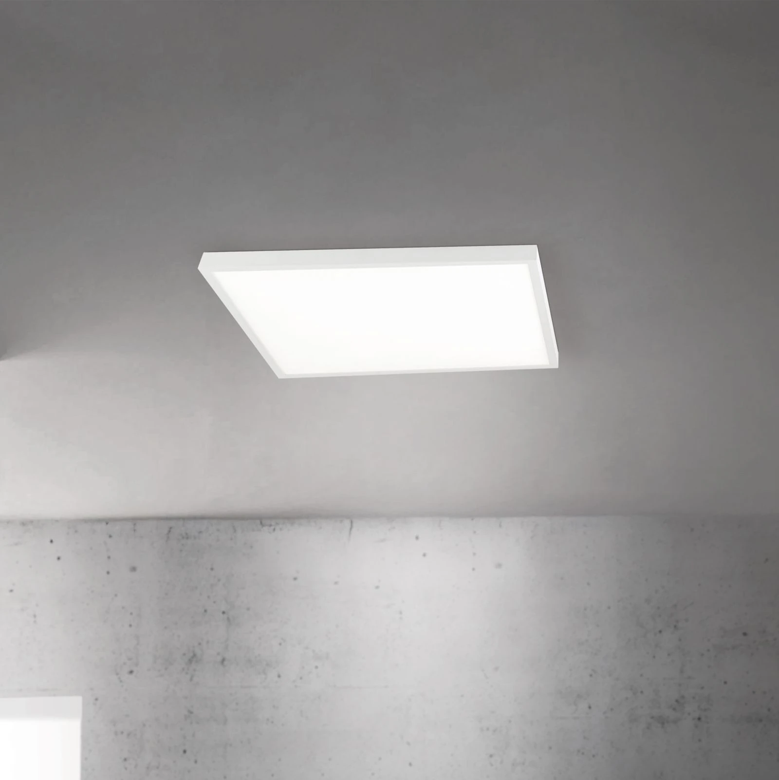 LED panel DISC, 60 cm, kvadratni, CCT, bela - 2