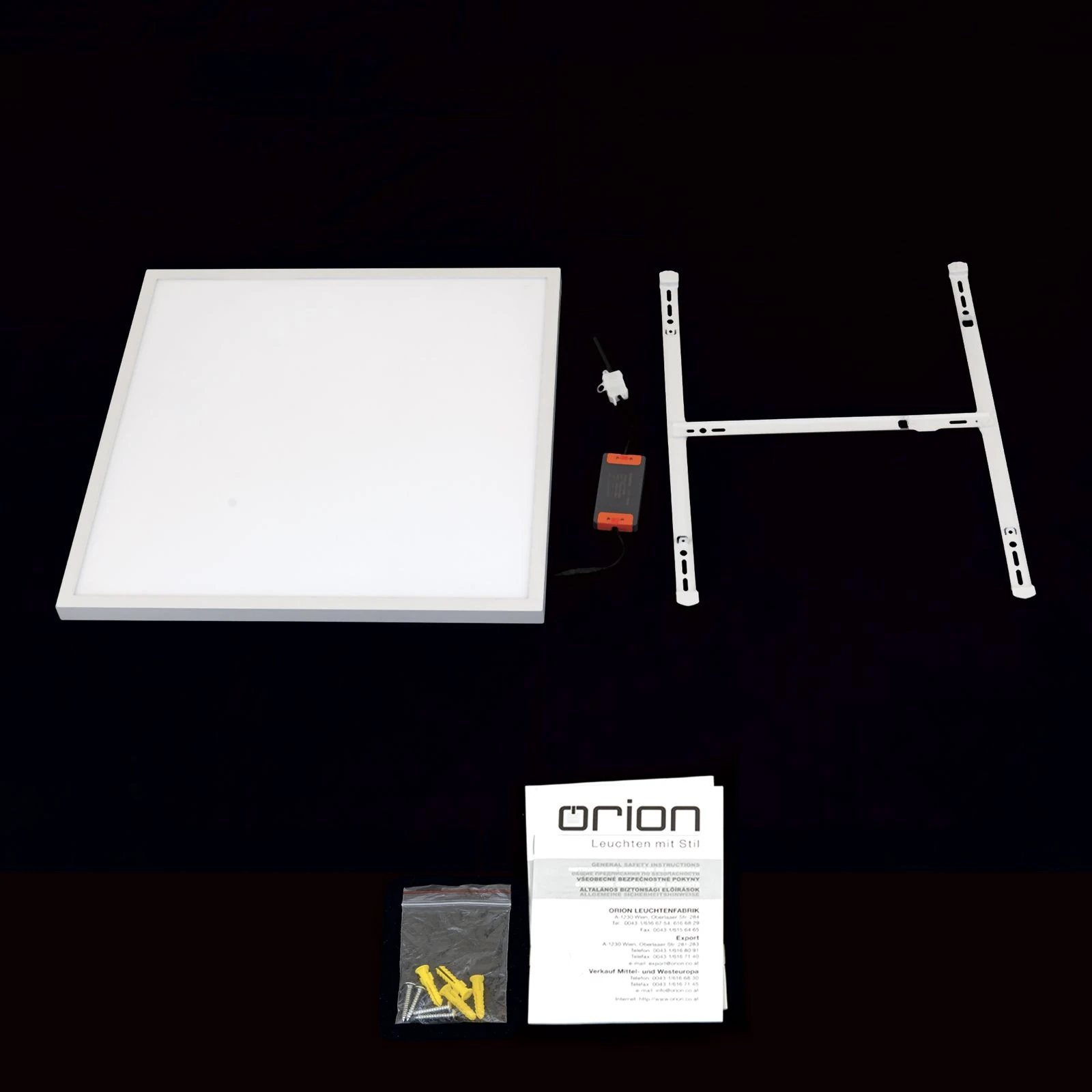 LED panel DISC, 60 cm, kvadratni, CCT, bela - 8