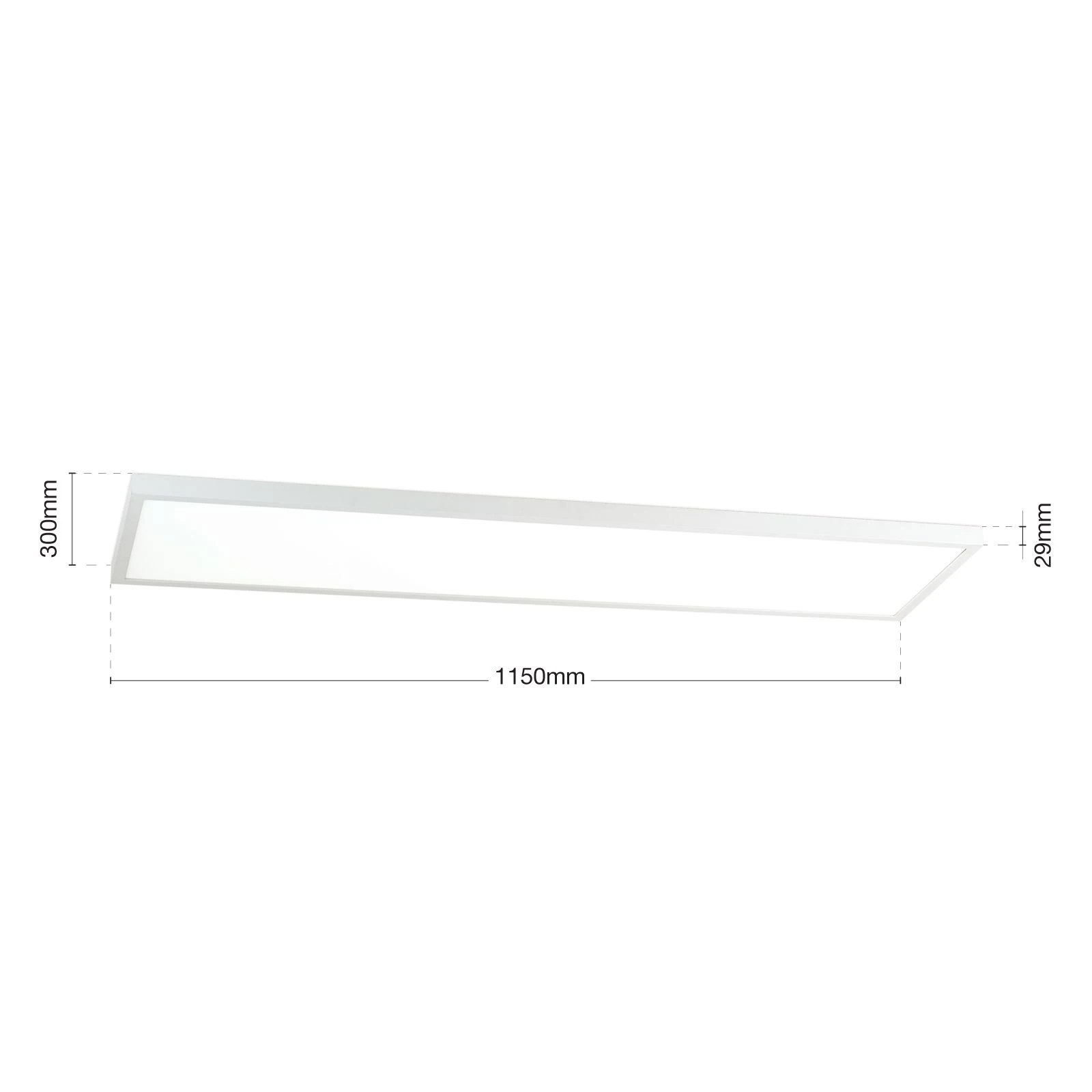 LED panel DISC, 115 × 30 cm, CCT, bela - 7