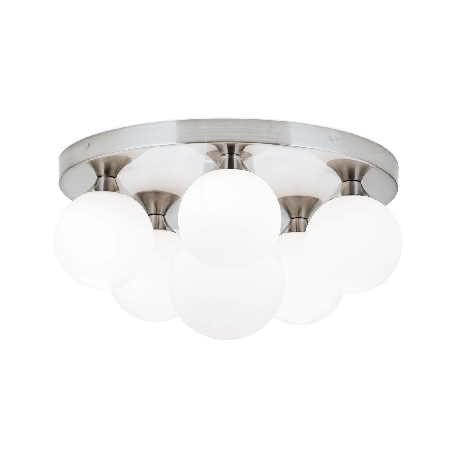 Plafonska lampa SNOWWHITE, 6 izvora svetla, saten hrom - 4