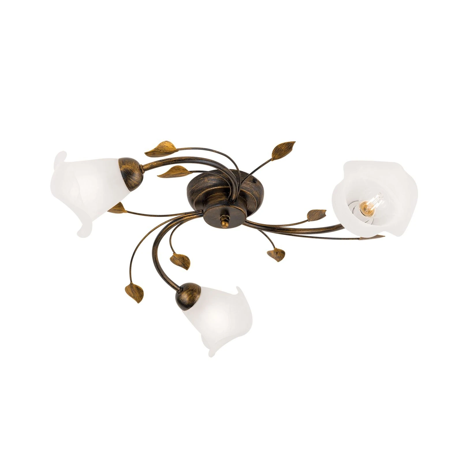 Plafonska lampa SISI, sa 3 izvora svetla, antik - 4