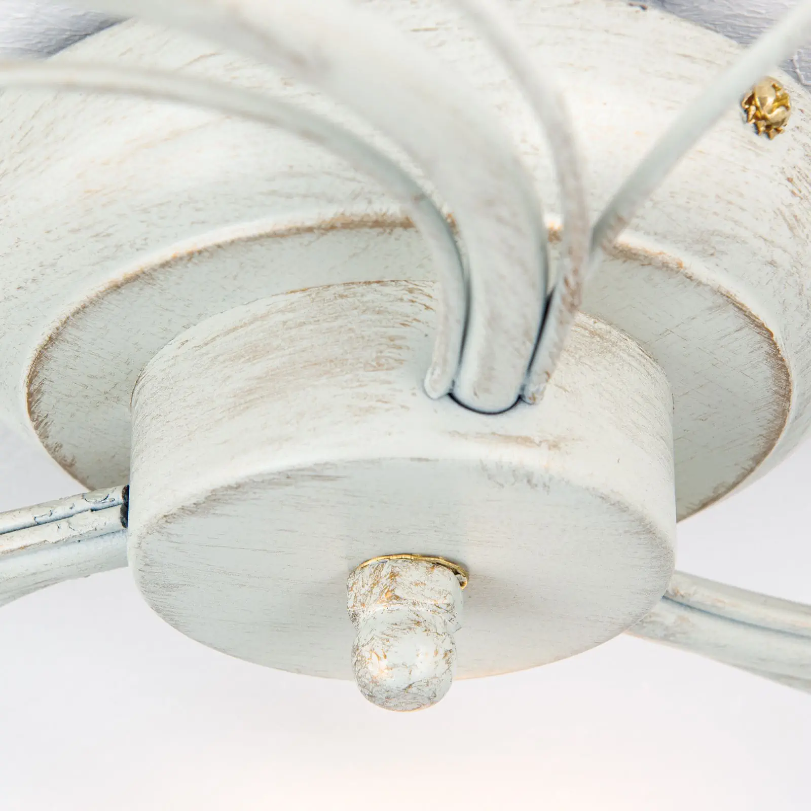 Plafonska lampa SISI, tri izvora svetla, slonovača–zlato - 6