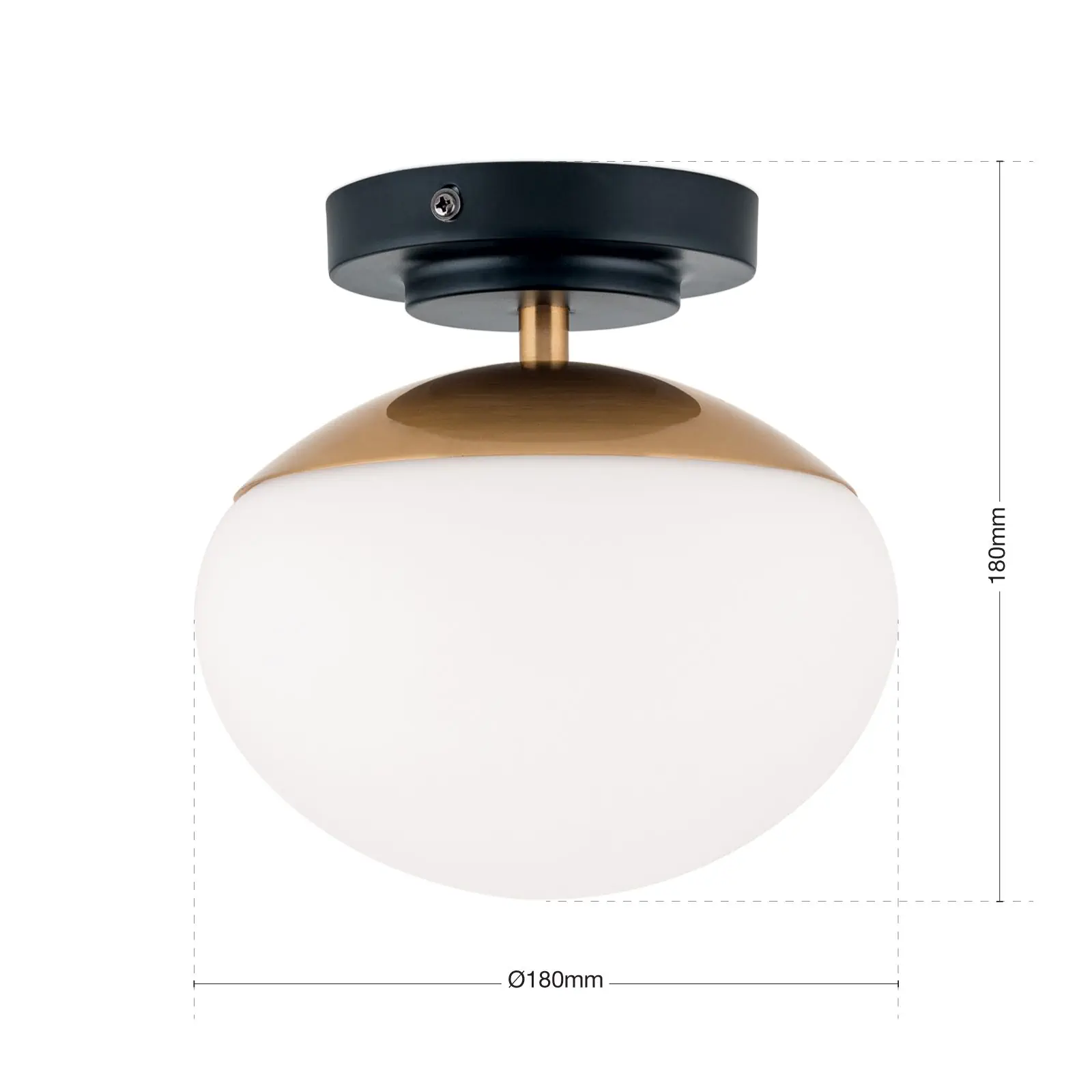 Plafonska lampa JOSEPHINE, crna, Ø 18 cm - 7