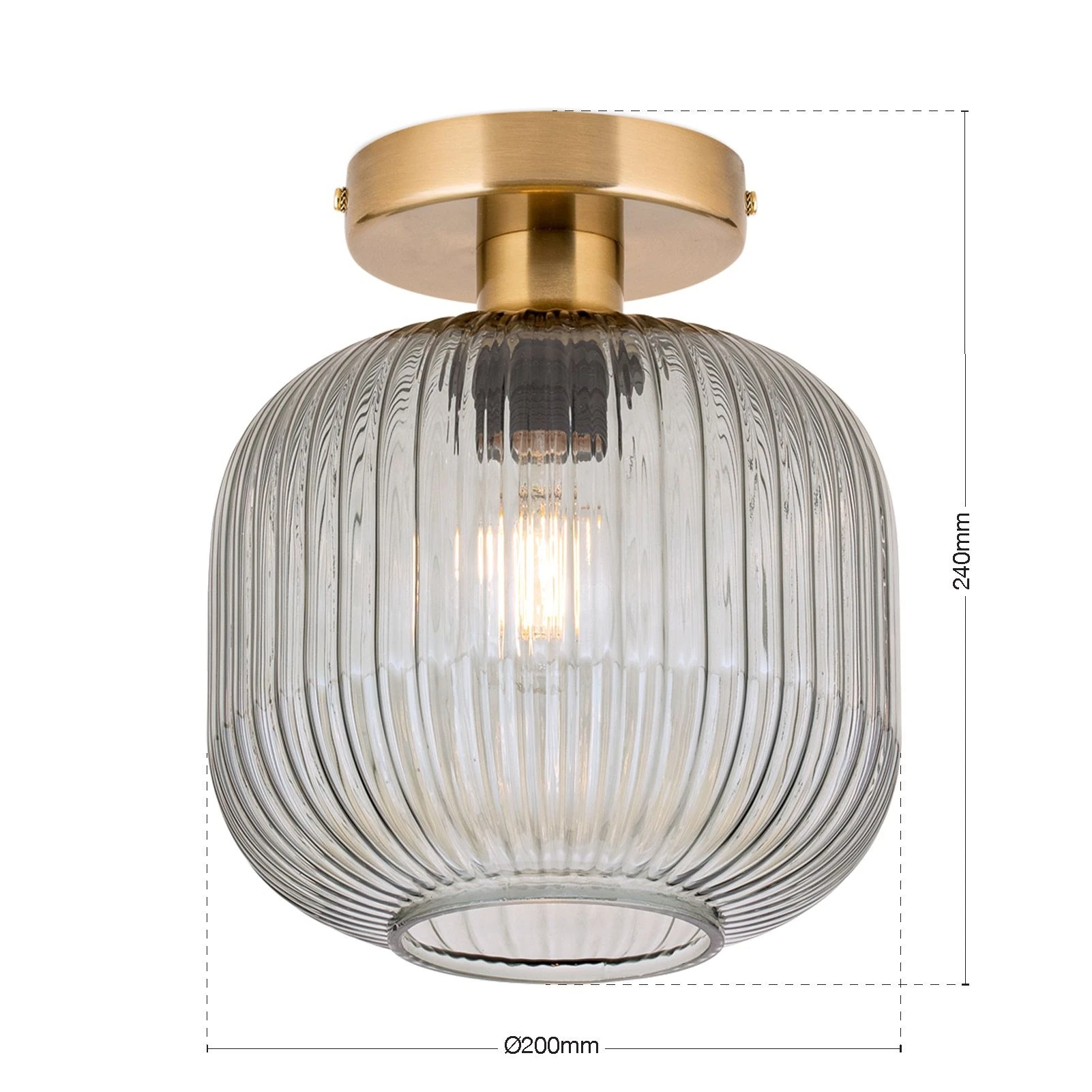 Plafonska lampa CARNEVAL, dimljena - 7