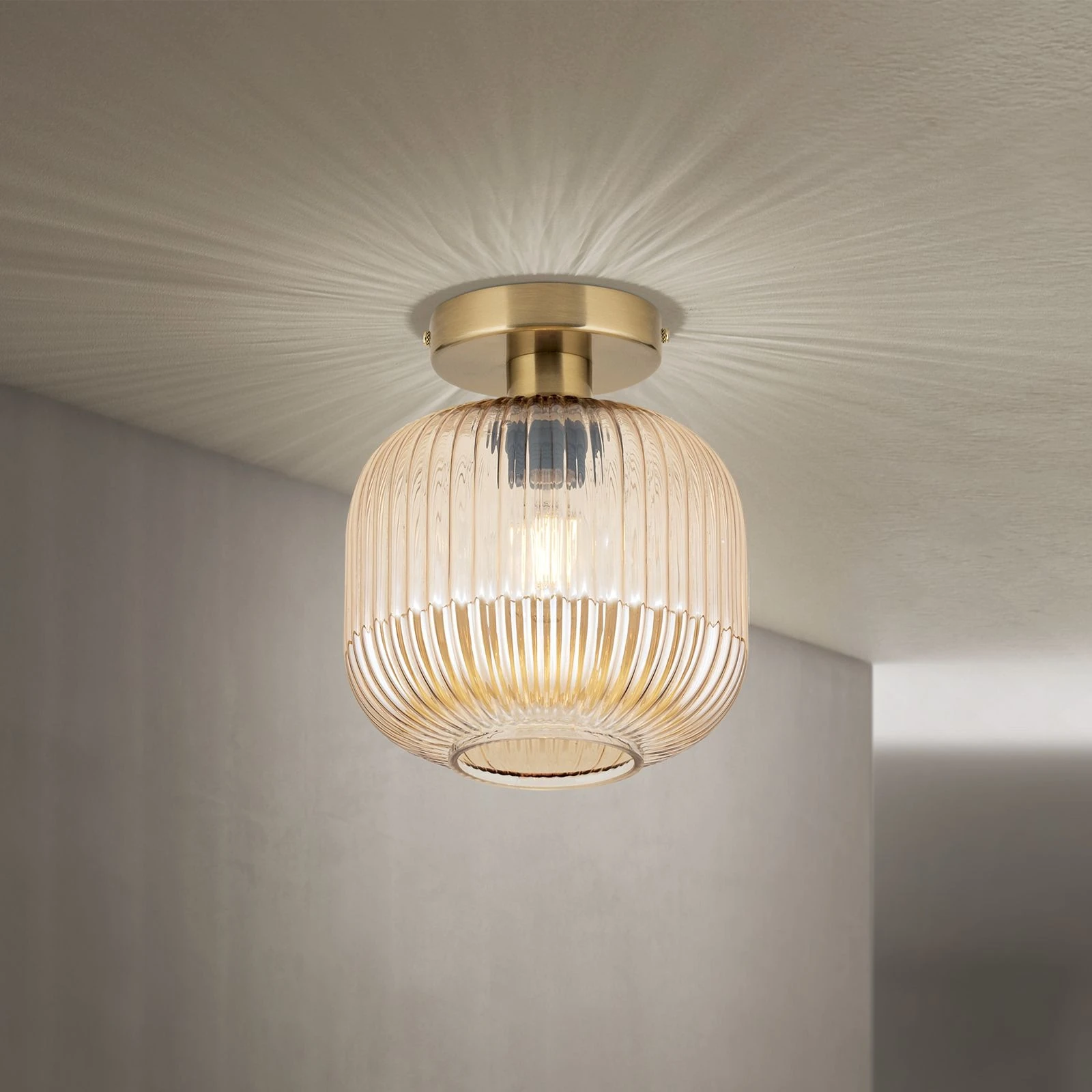 Plafonska lampa CARNEVAL, ćilibar - 1