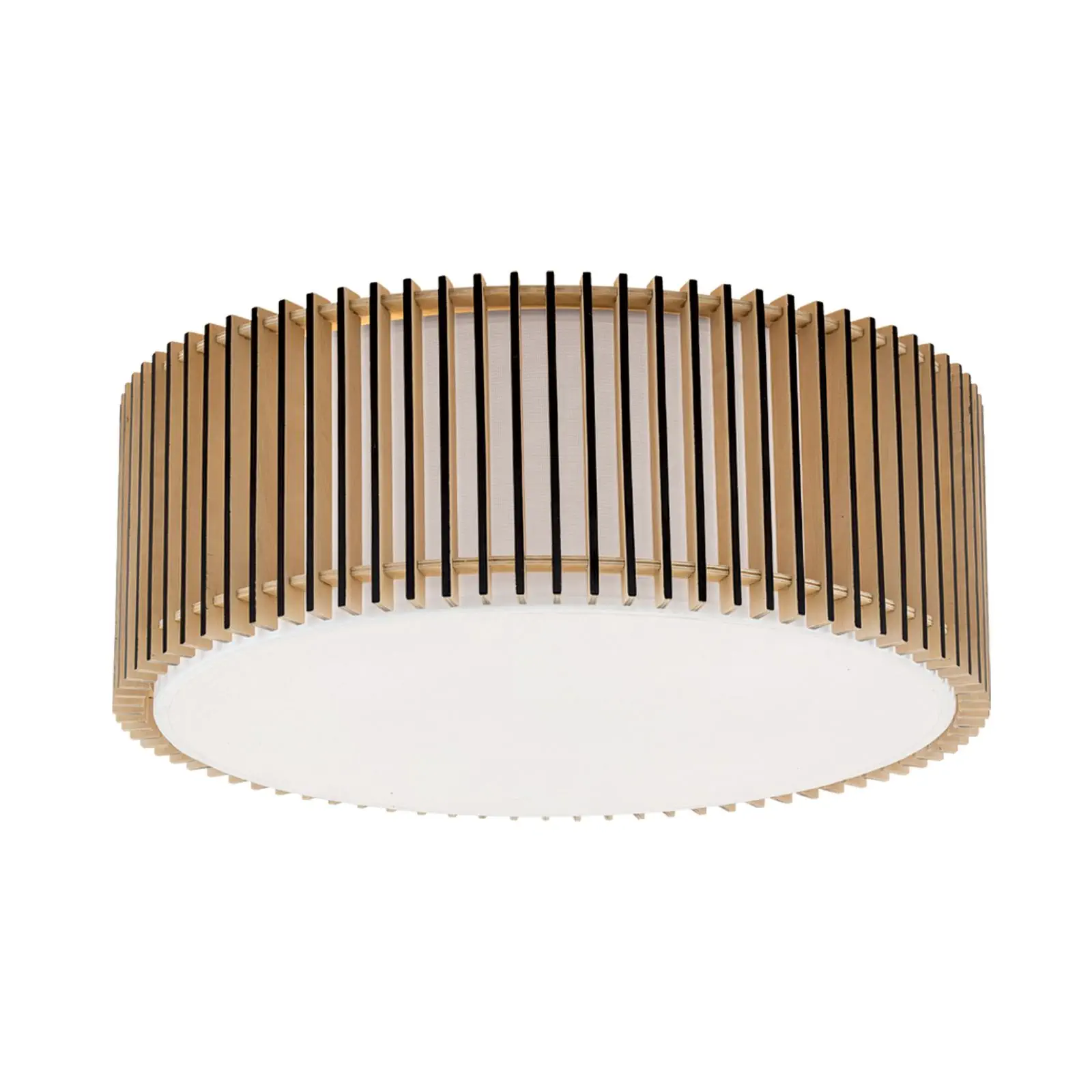 Plafonska lampa TARTA, Ø 50 cm, drvo–crna - 4