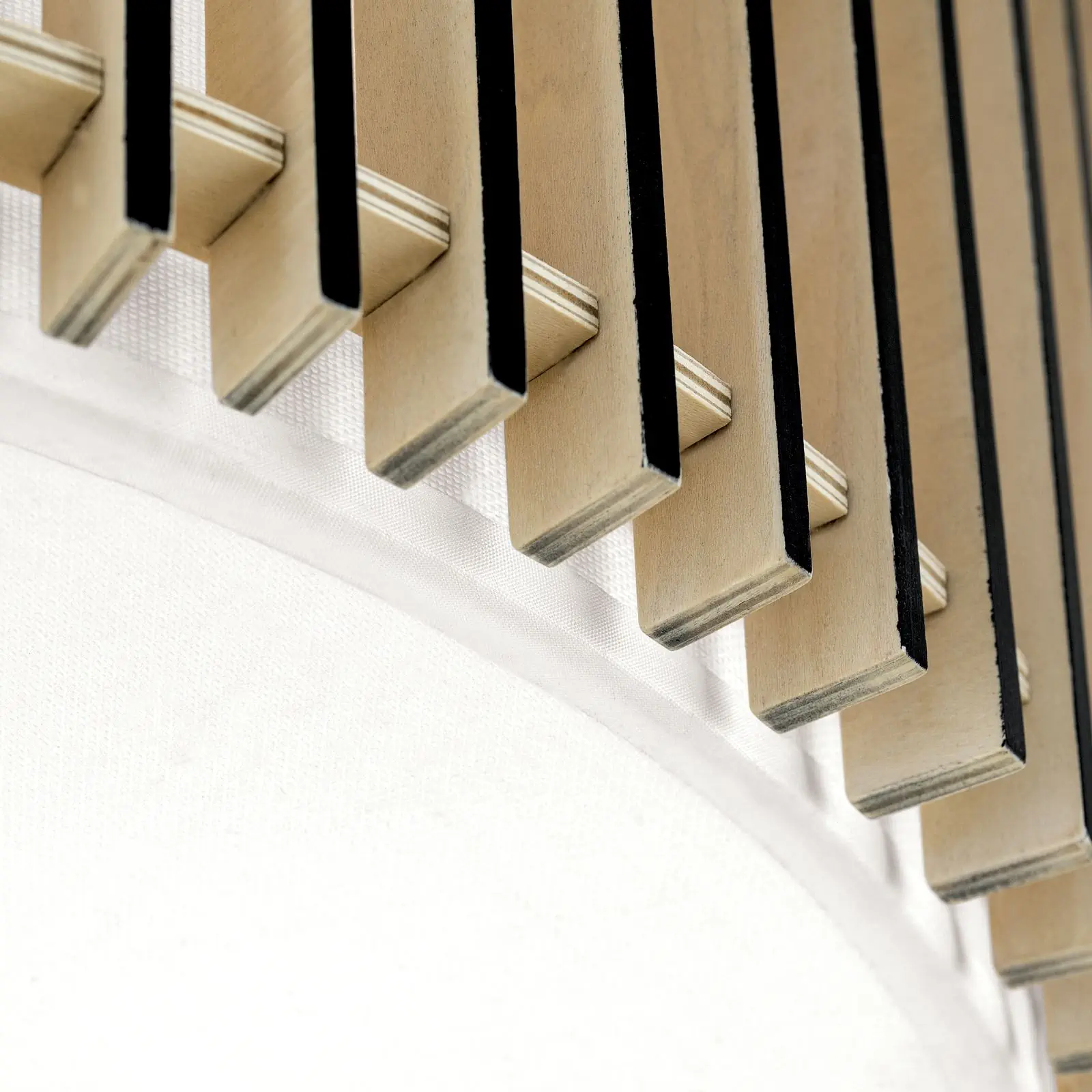 Plafonska lampa TARTA, Ø 50 cm, drvo–crna - 6