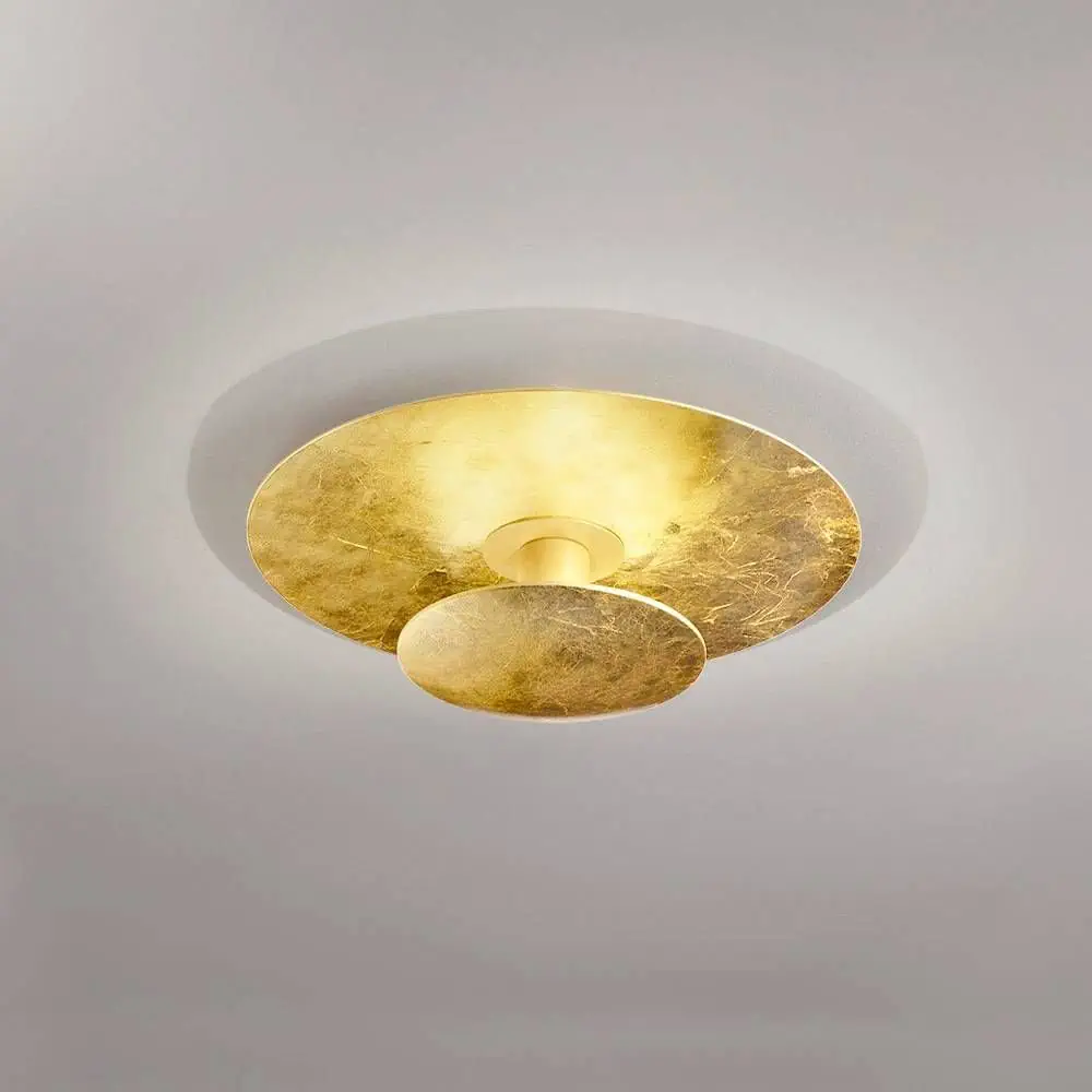 LED plafonska lampa VULKA, zlatni list - 2