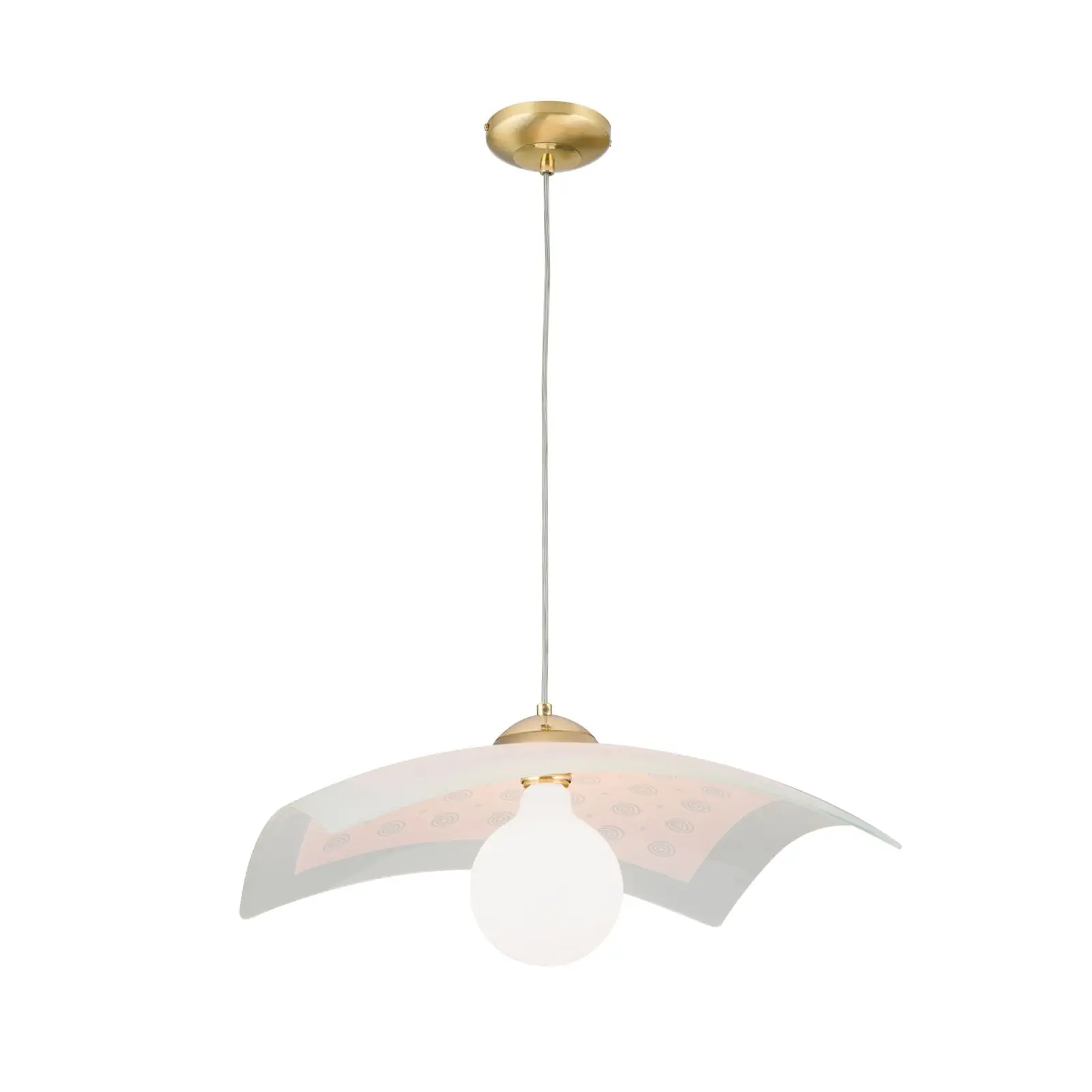 Viseća lampa KITCHENETTE, mesing, roze abažur - 4