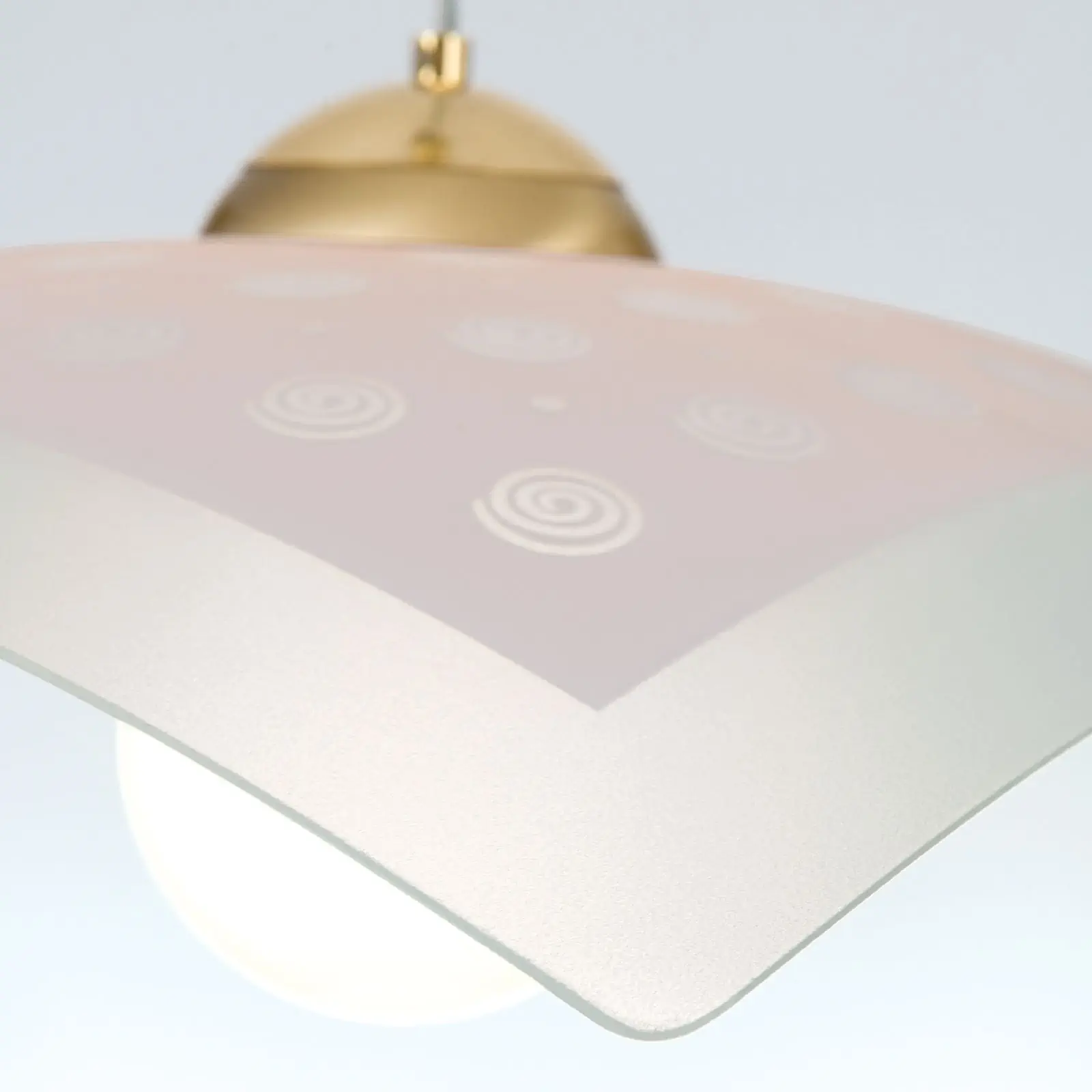 Viseća lampa KITCHENETTE, mesing, roze abažur - 6