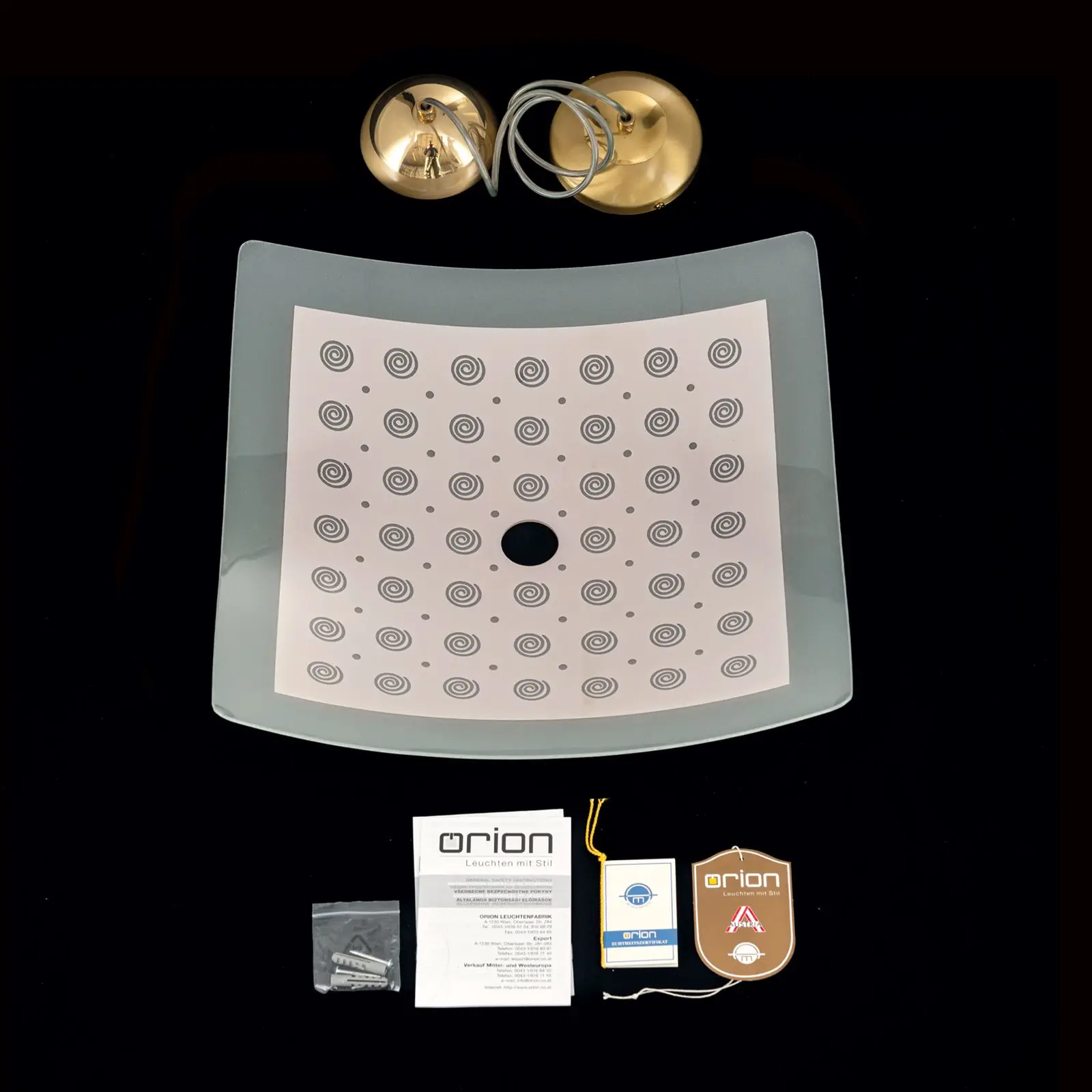 Viseća lampa KITCHENETTE, mesing, roze abažur - 8