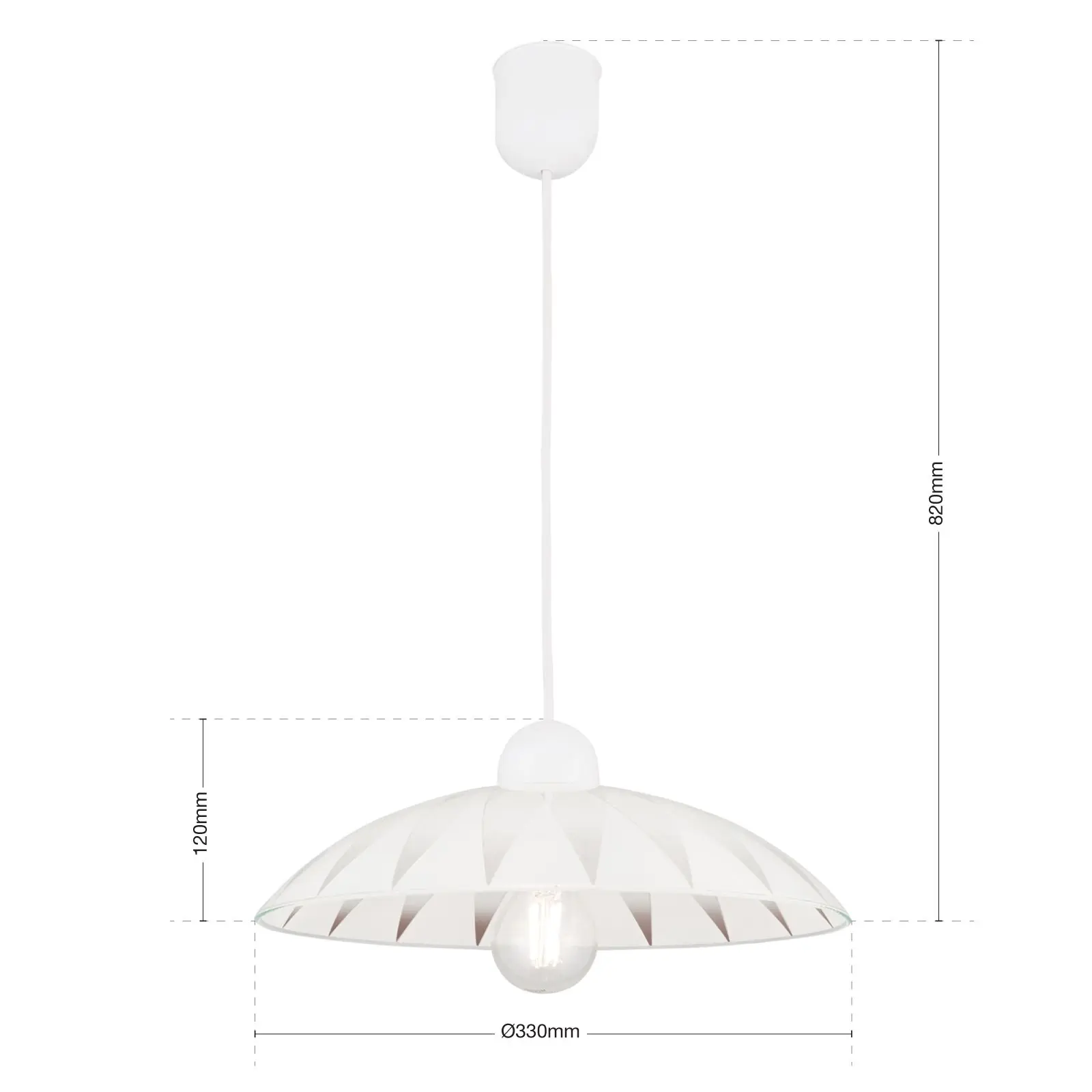 Viseća lampa MARTINA, bela - 7