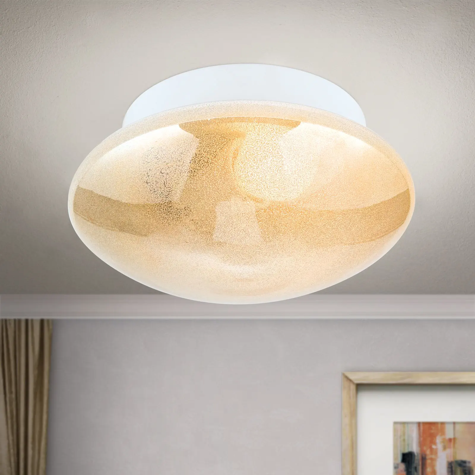 Plafonska lampa DREAM, ice gold, Ø 19, 5 cm - 1