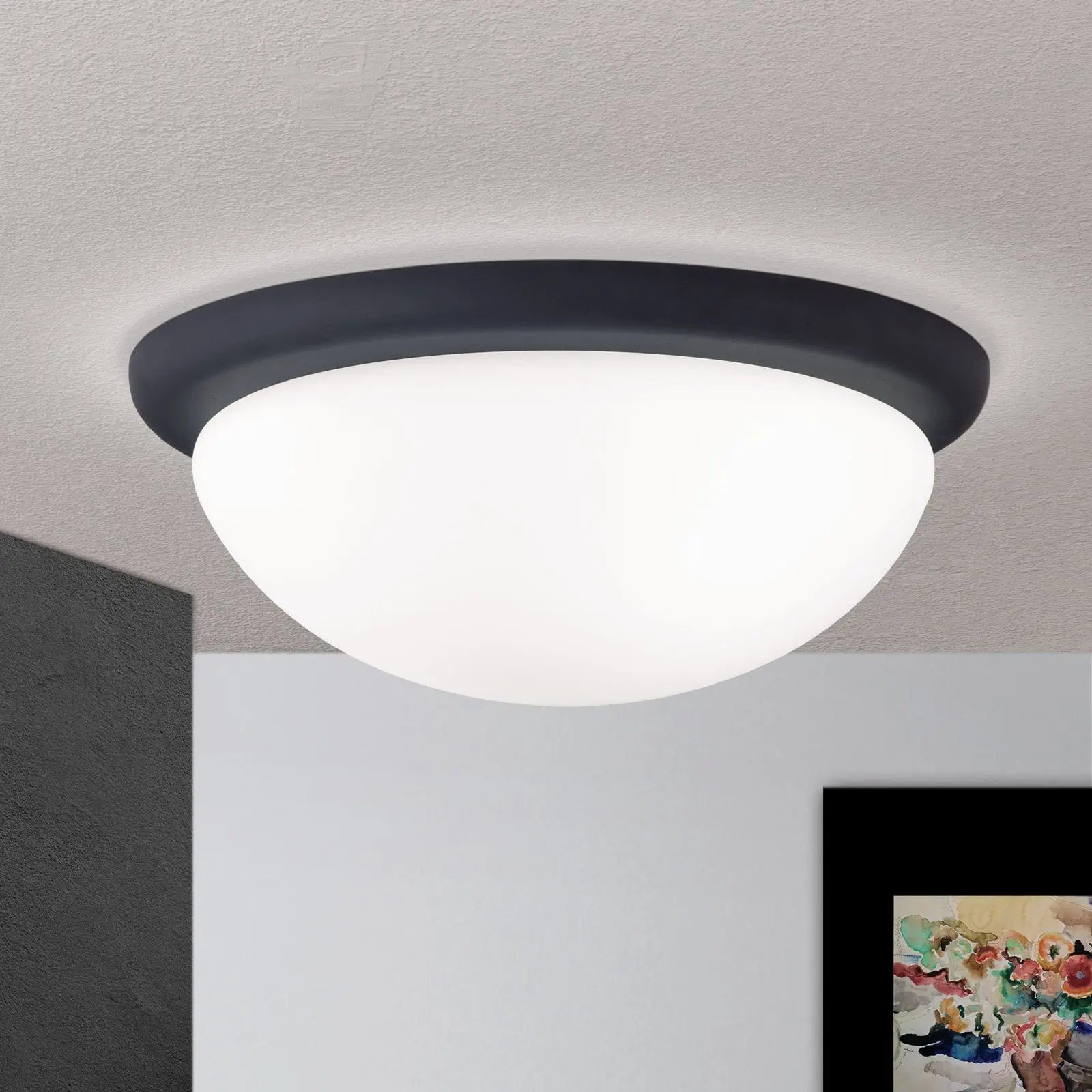 Plafonska lampa CLASSICO, crna, Ø 38 cm - 2