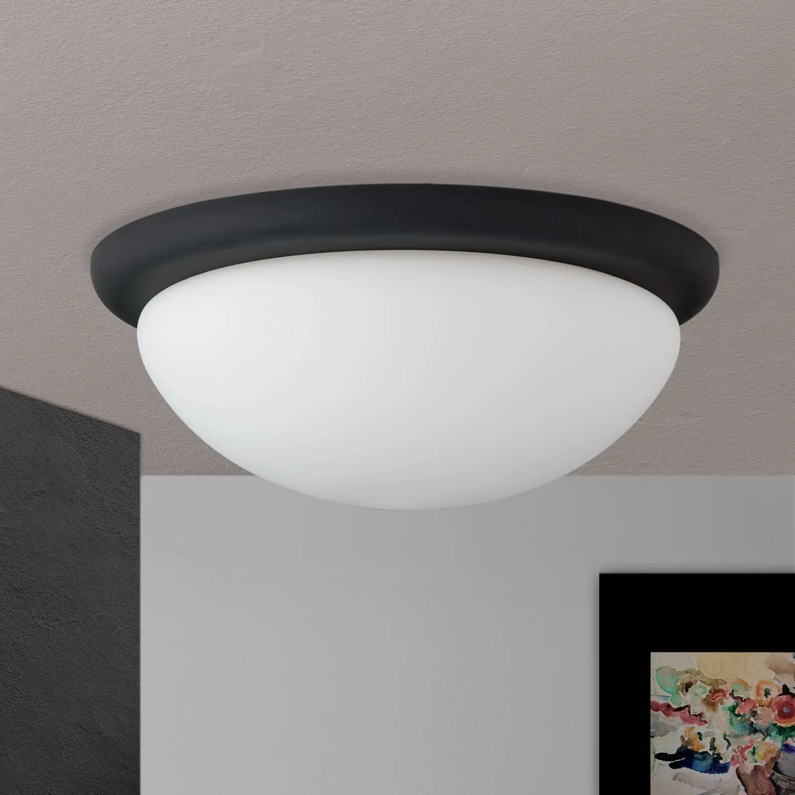 Plafonska lampa CLASSICO, crna, Ø 38 cm - 3