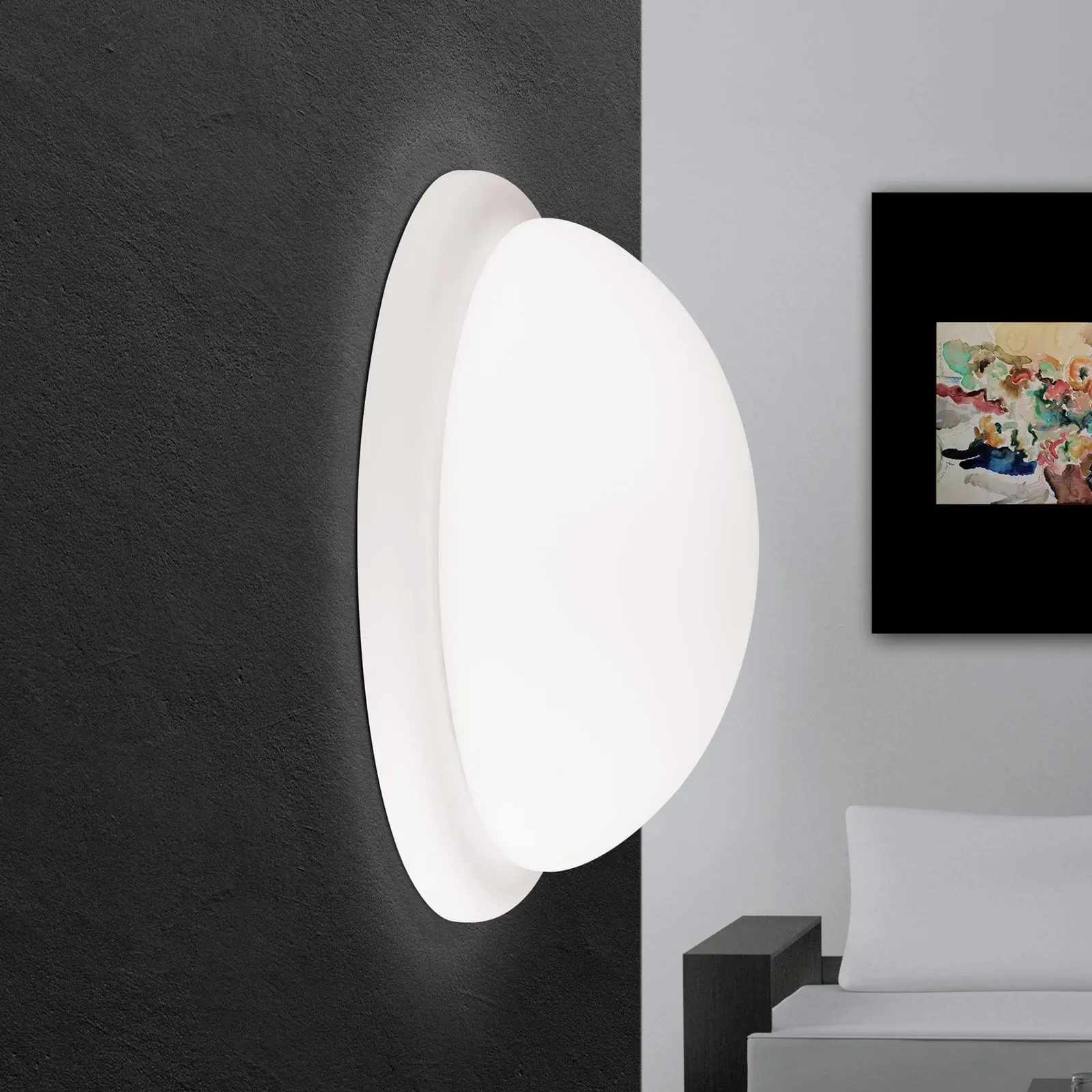 Plafonska lampa CLASSICO, bela, Ø 38 cm - 2