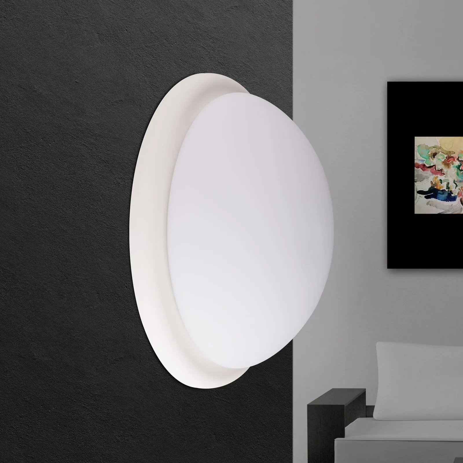 Plafonska lampa CLASSICO, bela, Ø 38 cm - 3