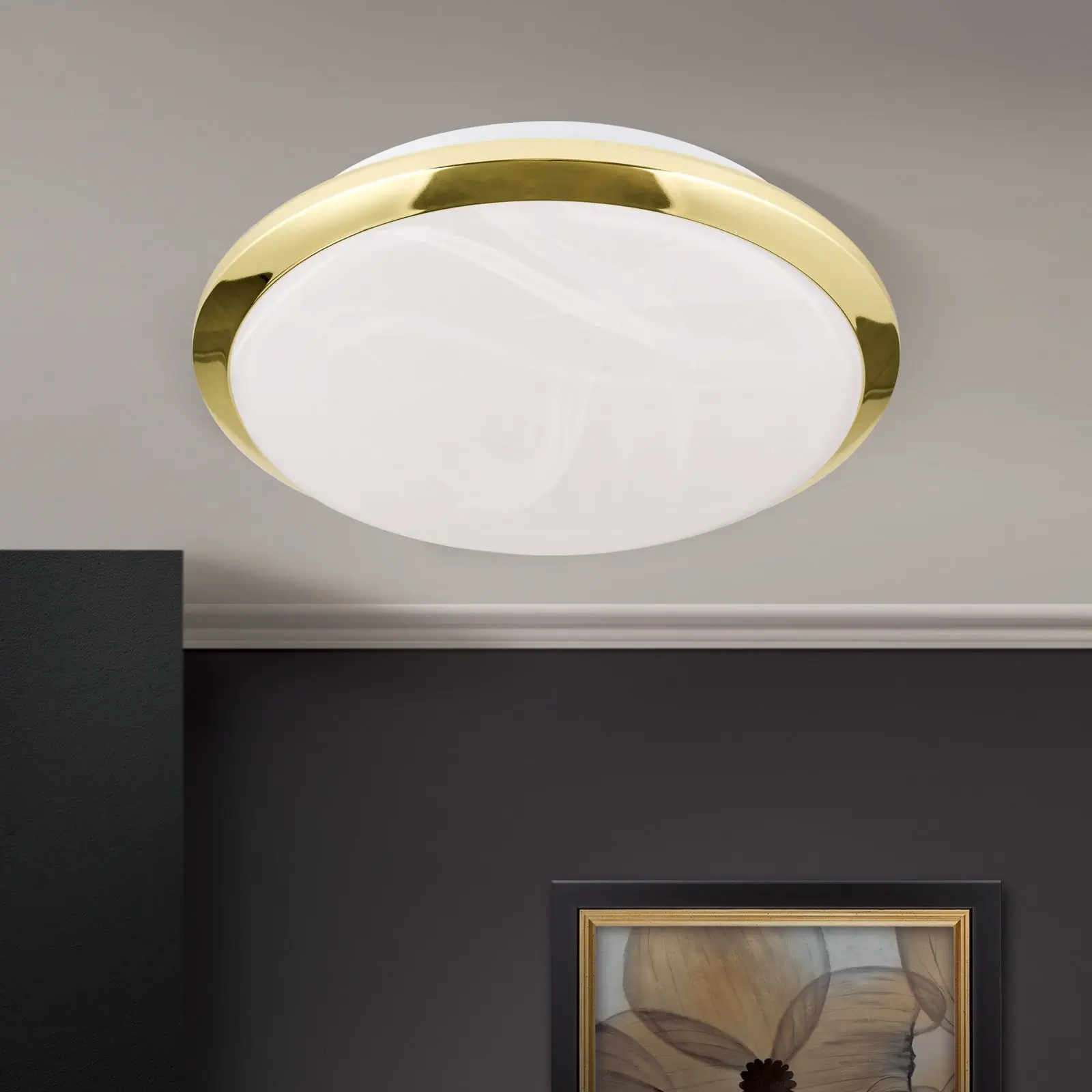 Plafonska lampa RIMA, mesing, Ø 26 cm - 3