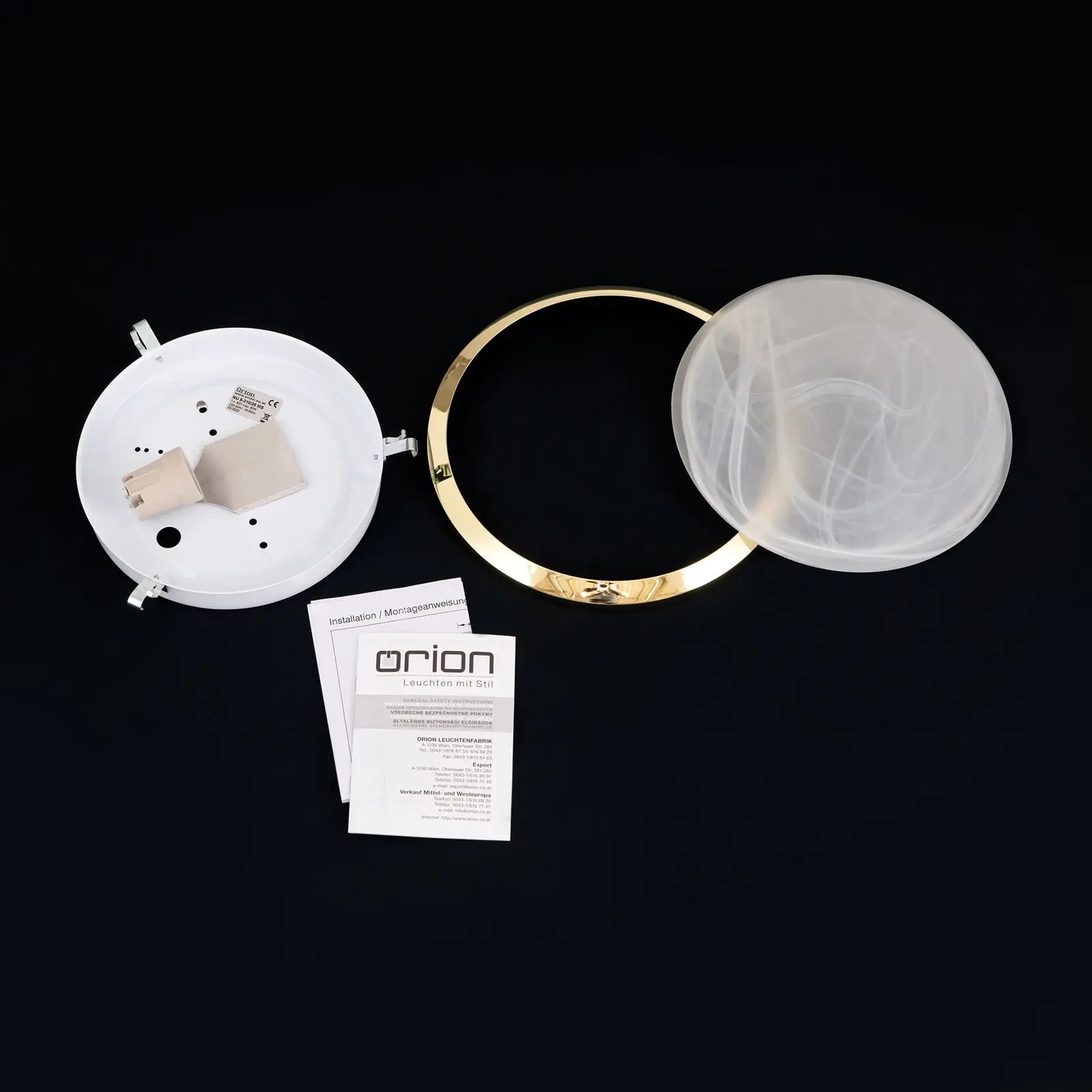 Plafonska lampa RIMA, mesing, Ø 26 cm - 8