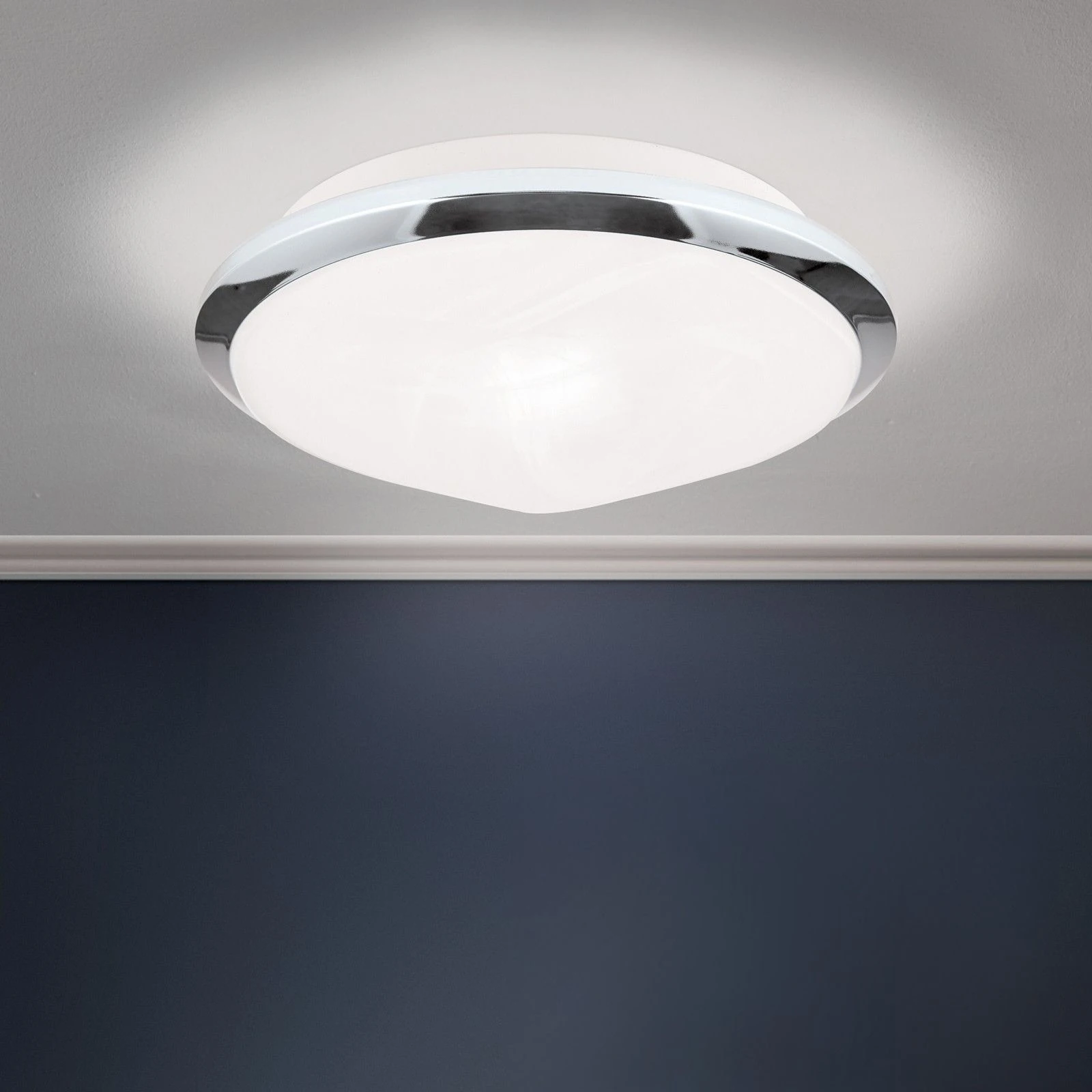 Plafonska lampa RIMA, Ø 26 cm, hrom - 1