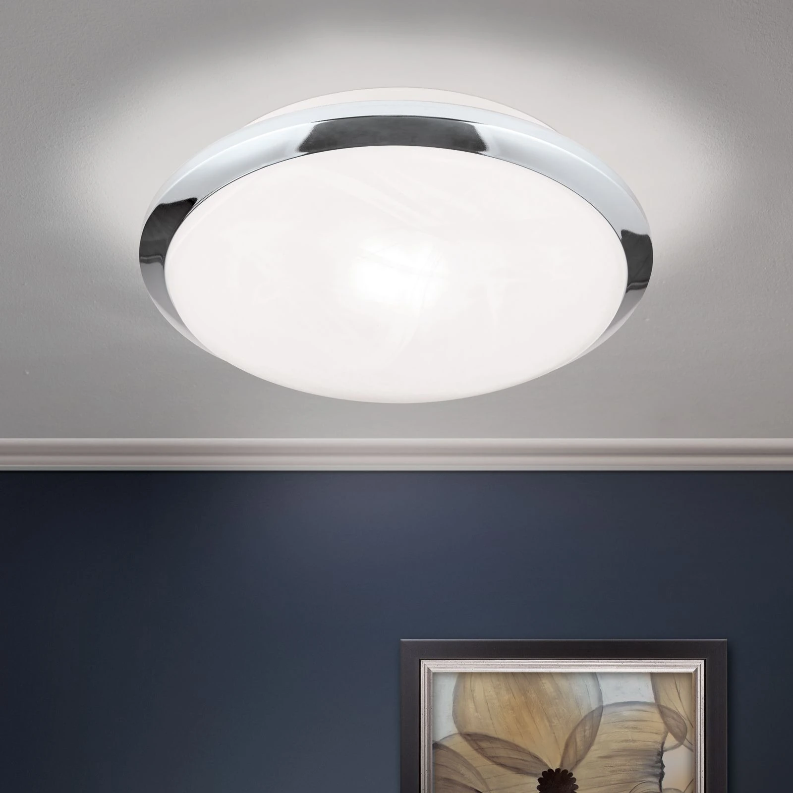 Plafonska lampa RIMA, Ø 26 cm, hrom - 2