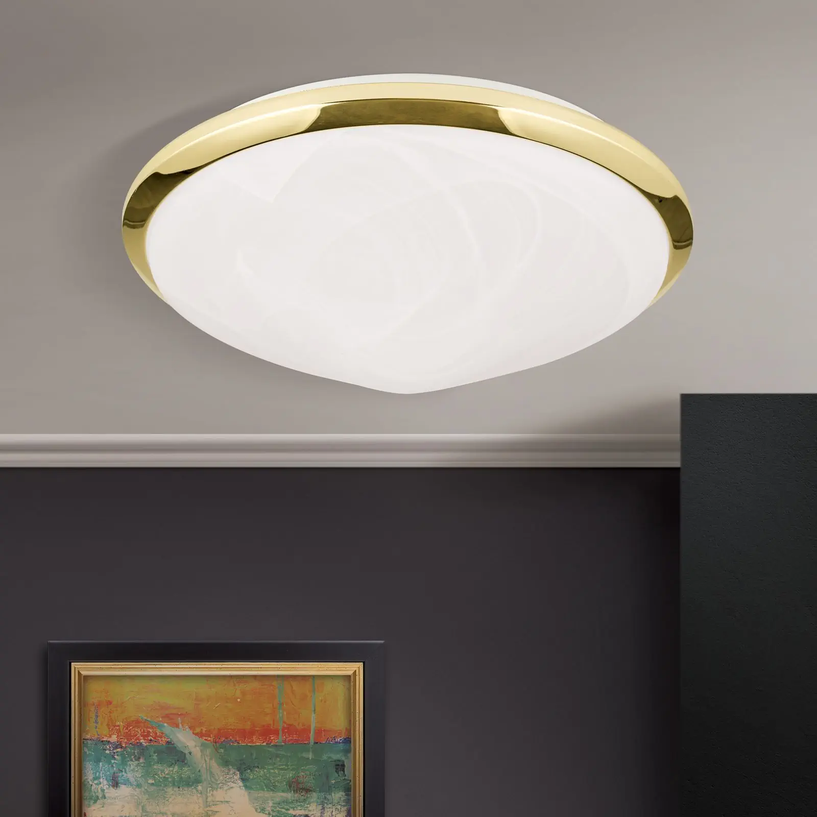 Plafonska lampa RIMA, mesing, Ø 32 cm - 3