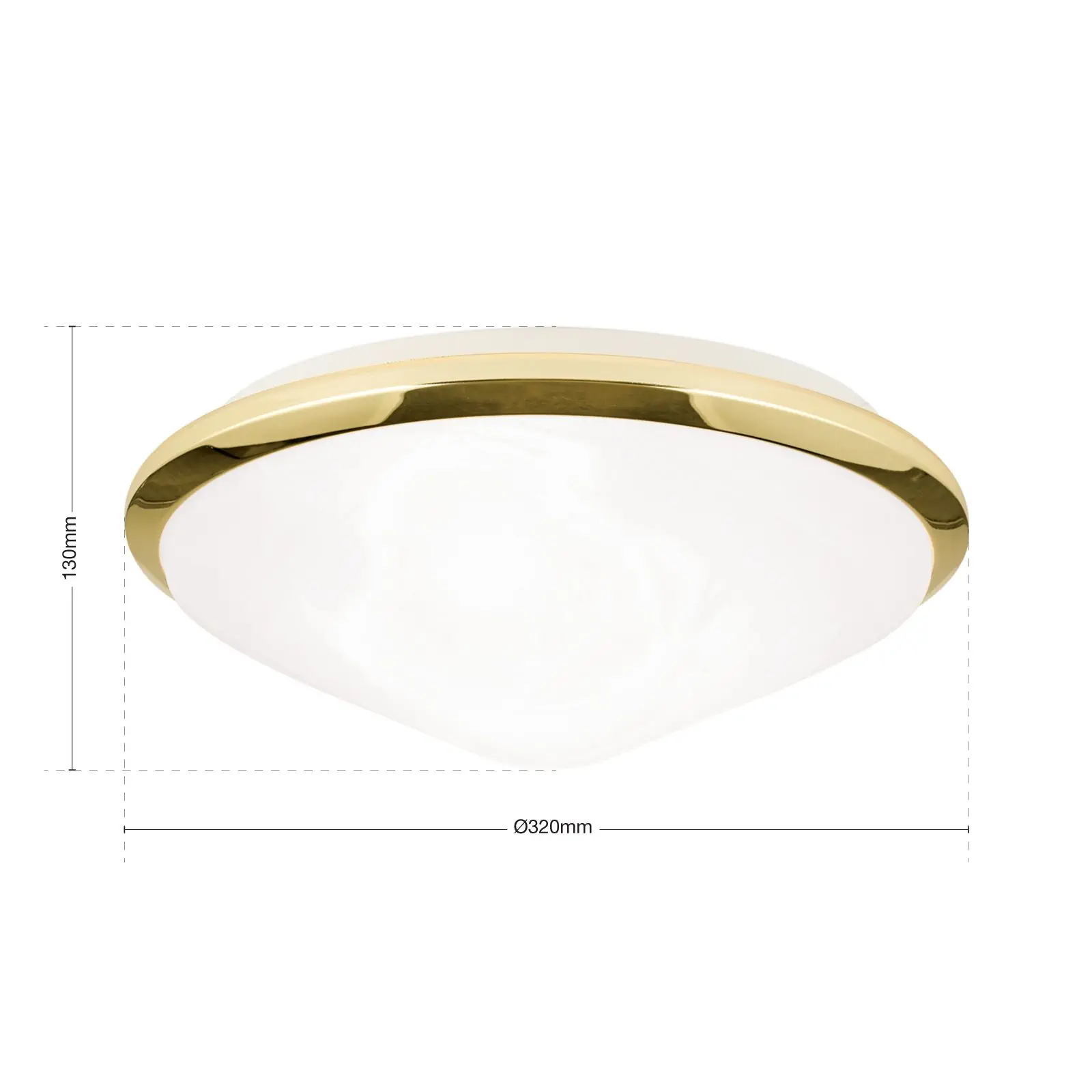 Plafonska lampa RIMA, mesing, Ø 32 cm - 7