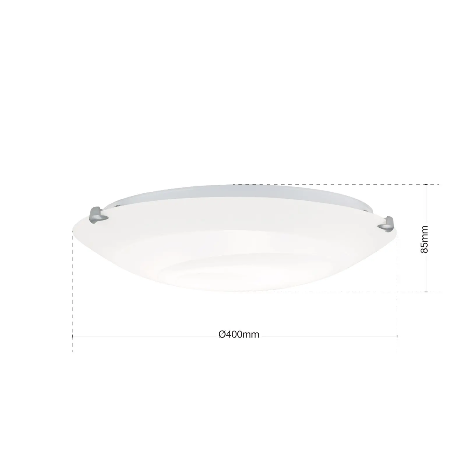 Plafonska lampa ADA, hrom, Ø 40 cm - 7