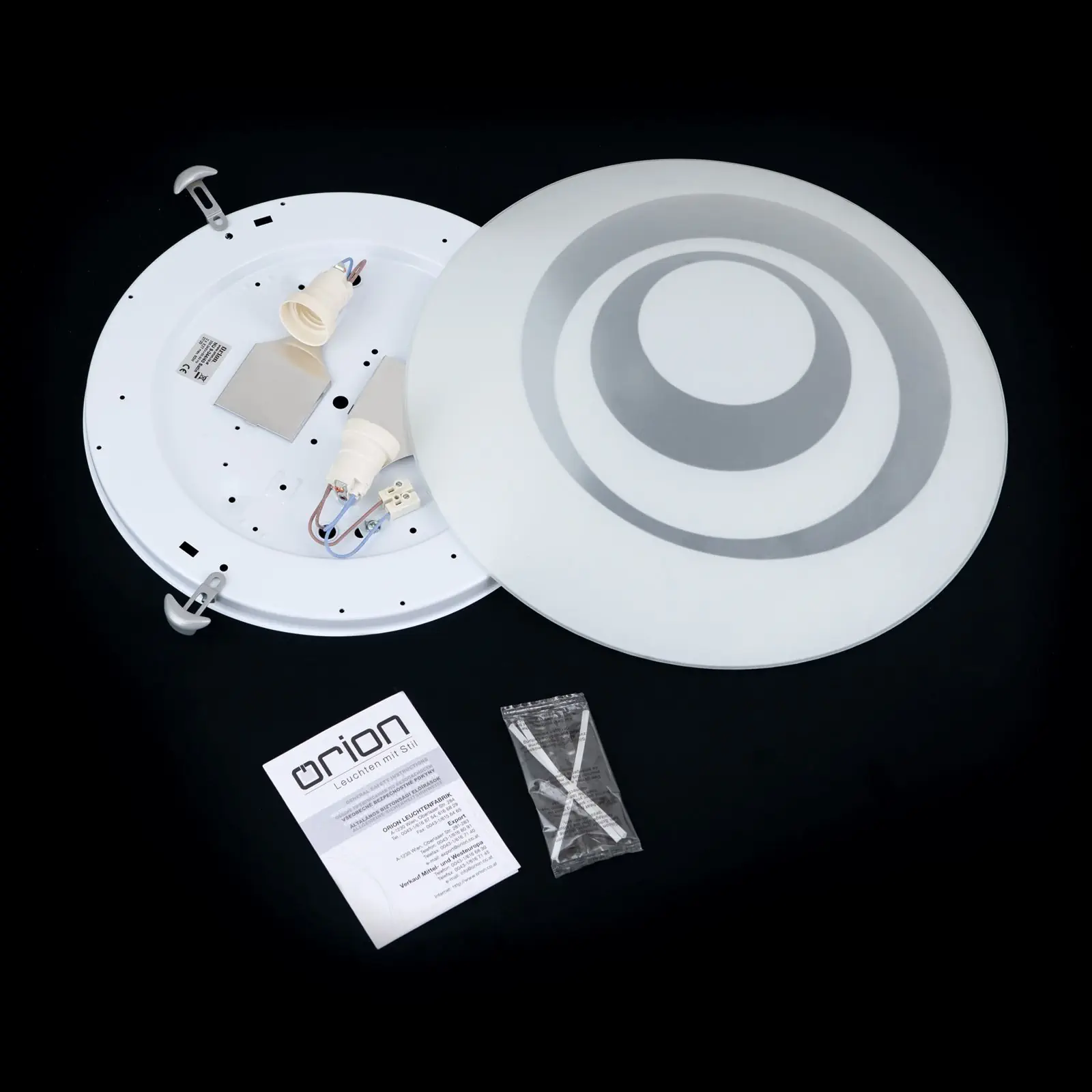 Plafonska lampa ADA, hrom, Ø 40 cm - 8