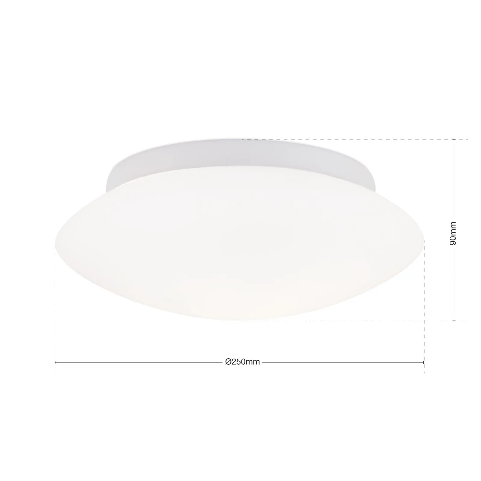 Plafonska lampa ALBA, opal, Ø 25 cm - 7