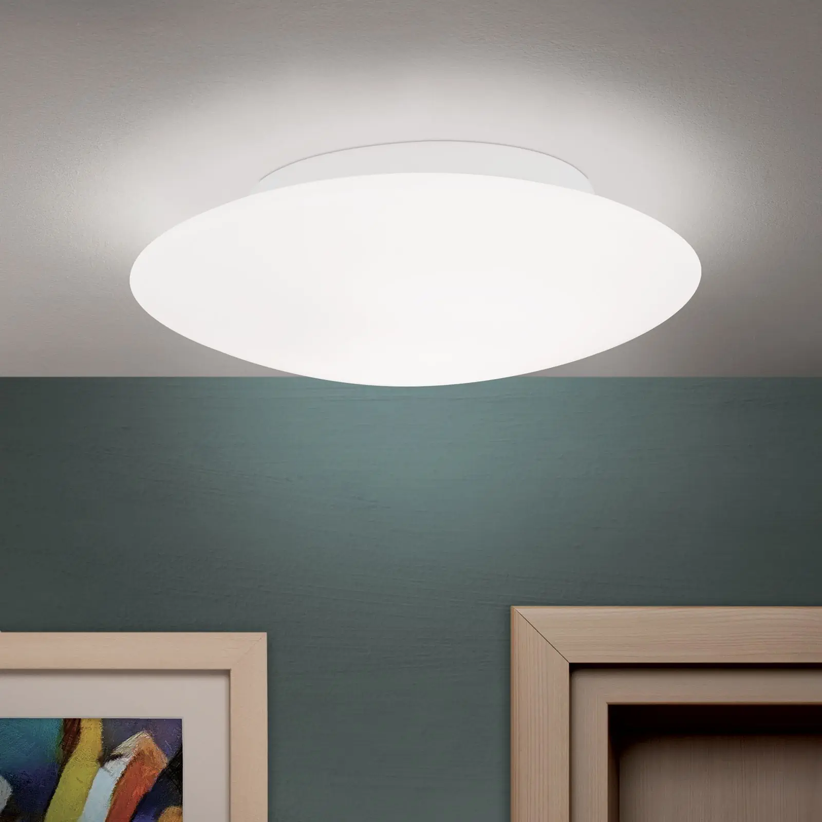 Plafonska lampa ALBA, opal, Ø 30 cm - 1
