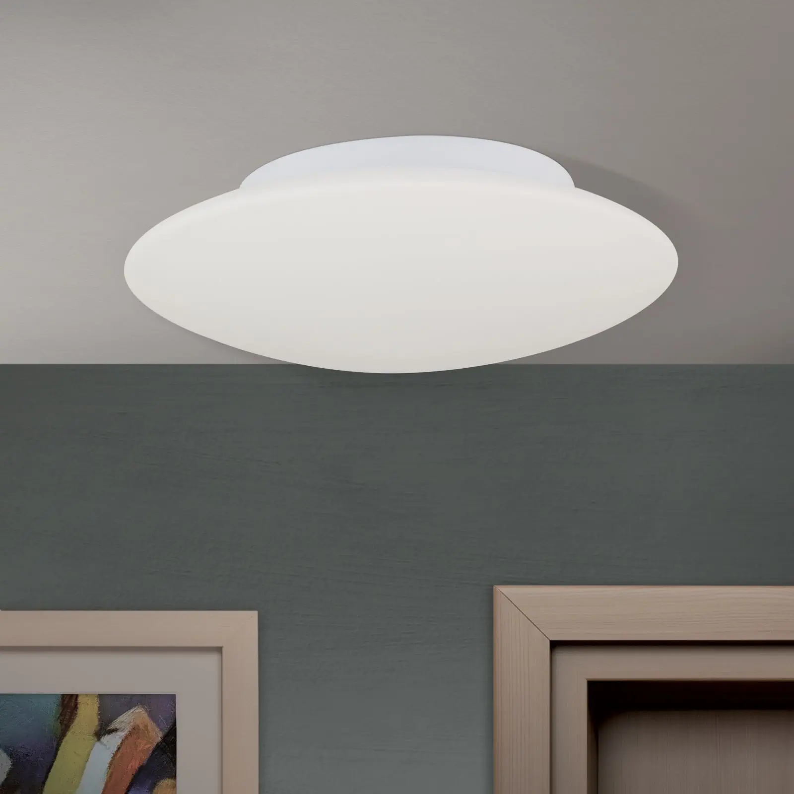 Plafonska lampa ALBA, opal, Ø 30 cm - 3