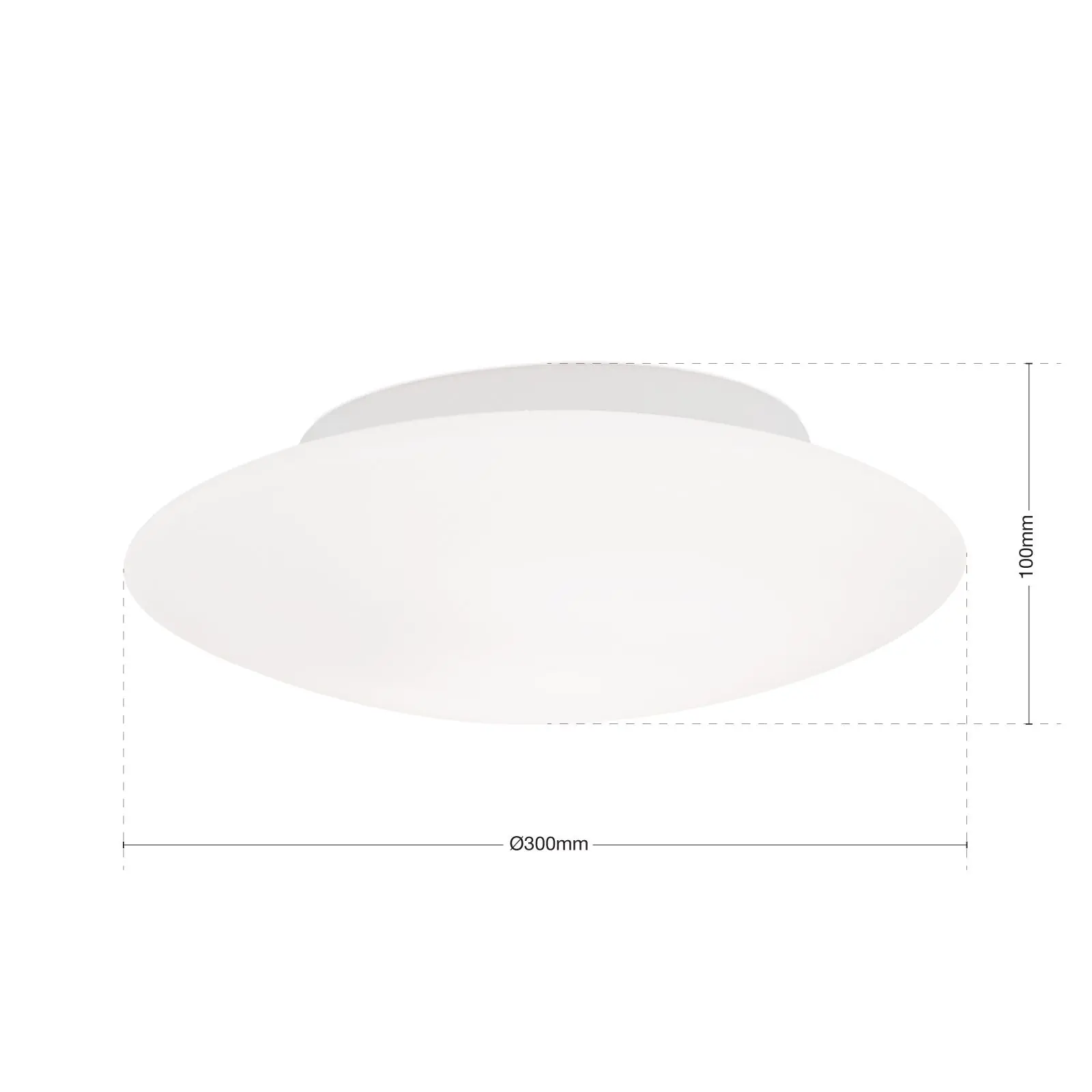 Plafonska lampa ALBA, opal, Ø 30 cm - 7