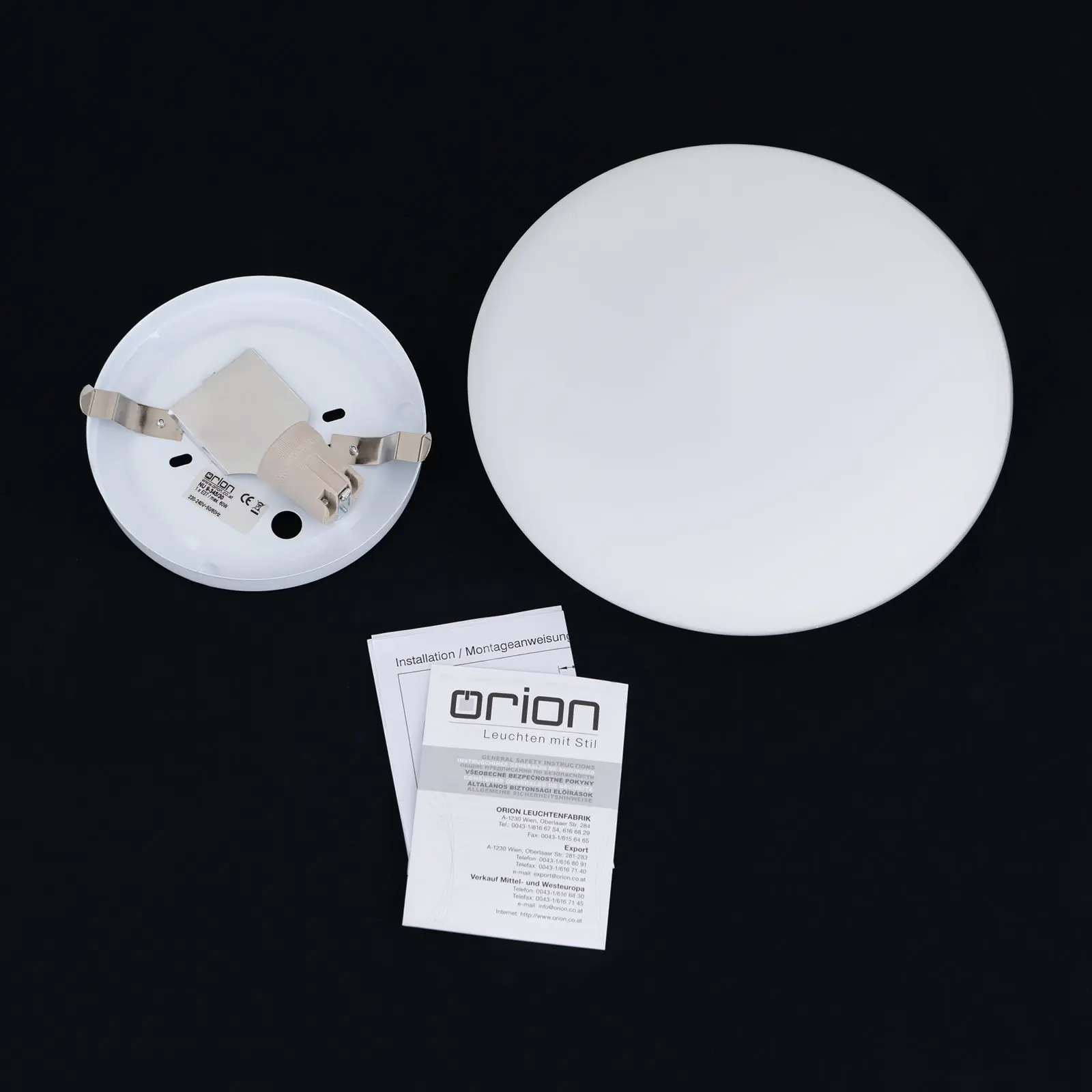 Plafonska lampa ALBA, opal, Ø 30 cm - 8