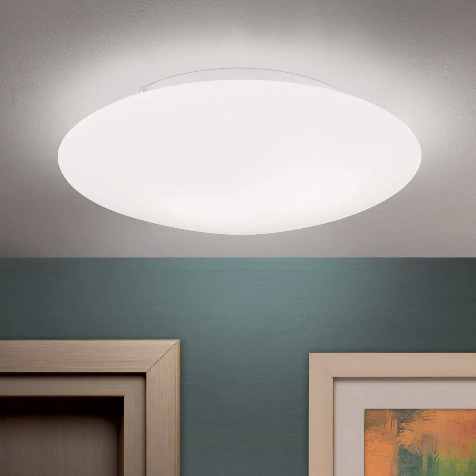 Plafonska lampa ALBA, opal, Ø 37 cm - 2