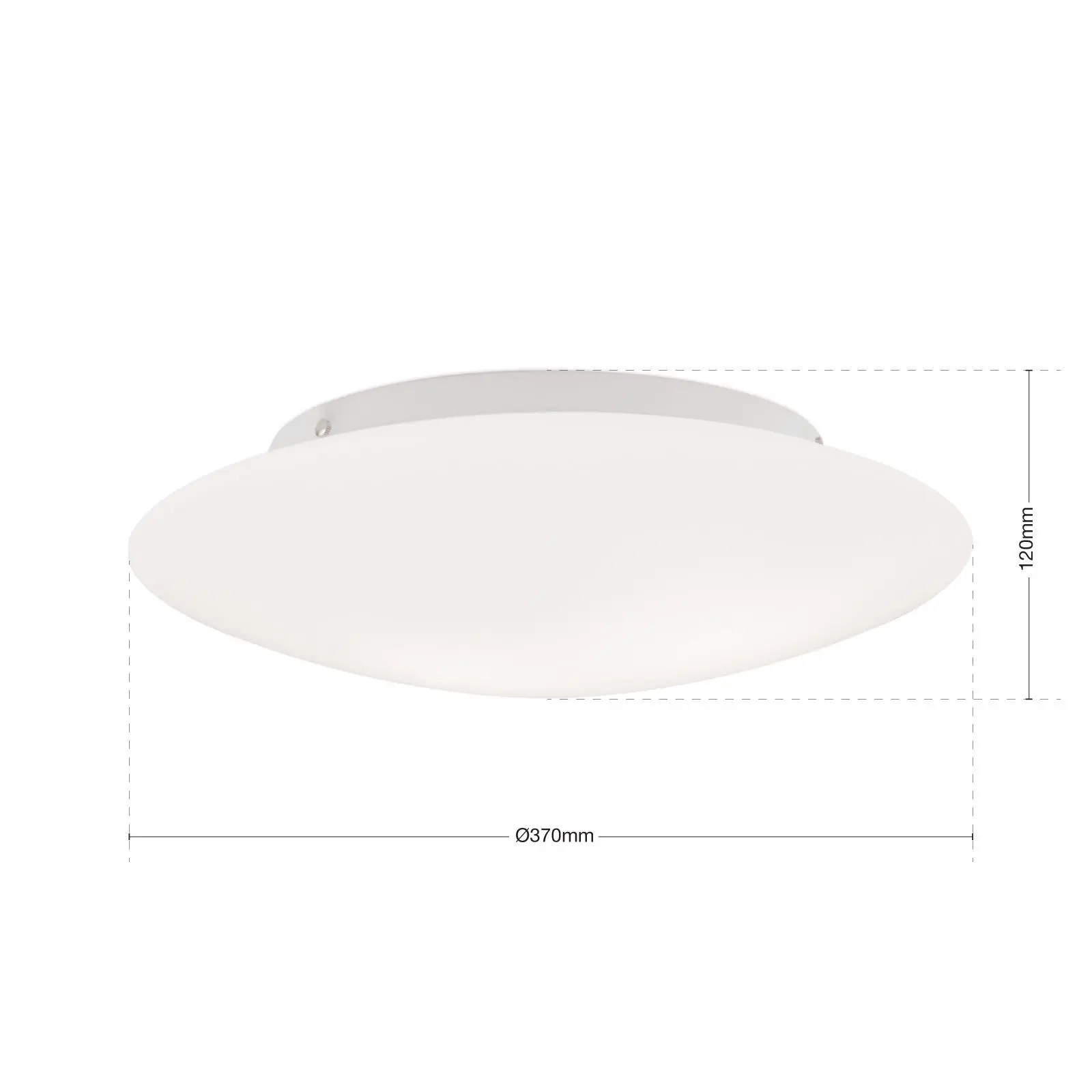 Plafonska lampa ALBA, opal, Ø 37 cm - 7
