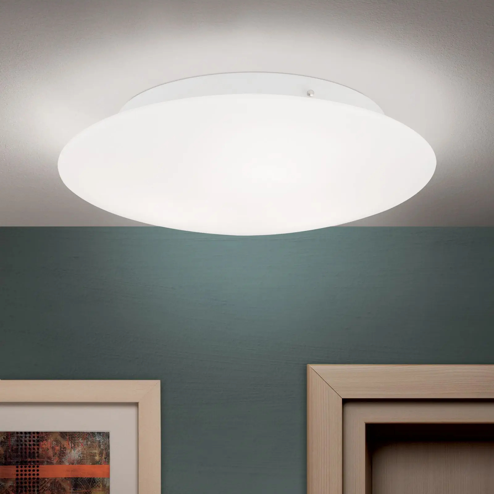 Plafonska lampa ALBA, opal, Ø 45 cm - 1