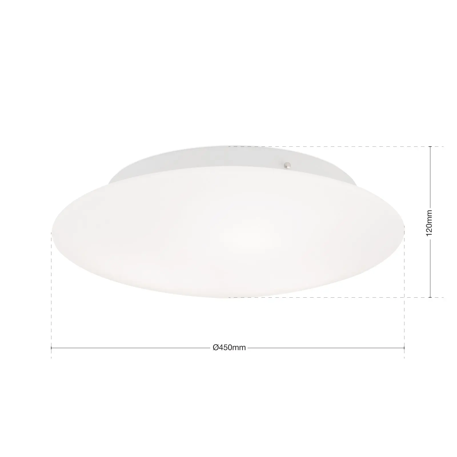 Plafonska lampa ALBA, opal, Ø 45 cm - 7