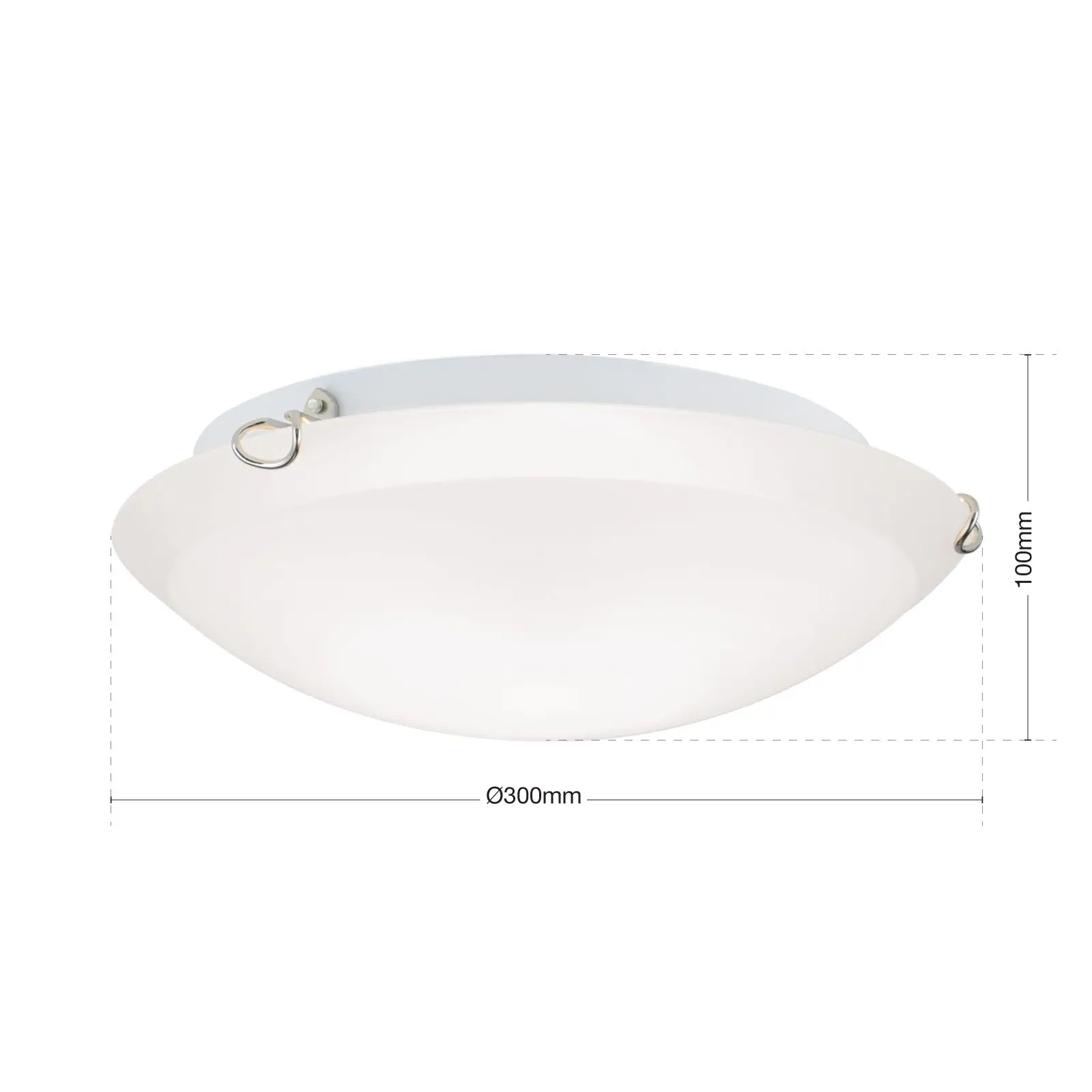 Plafonska lampa AGADA, hrom, 30 cm - 7