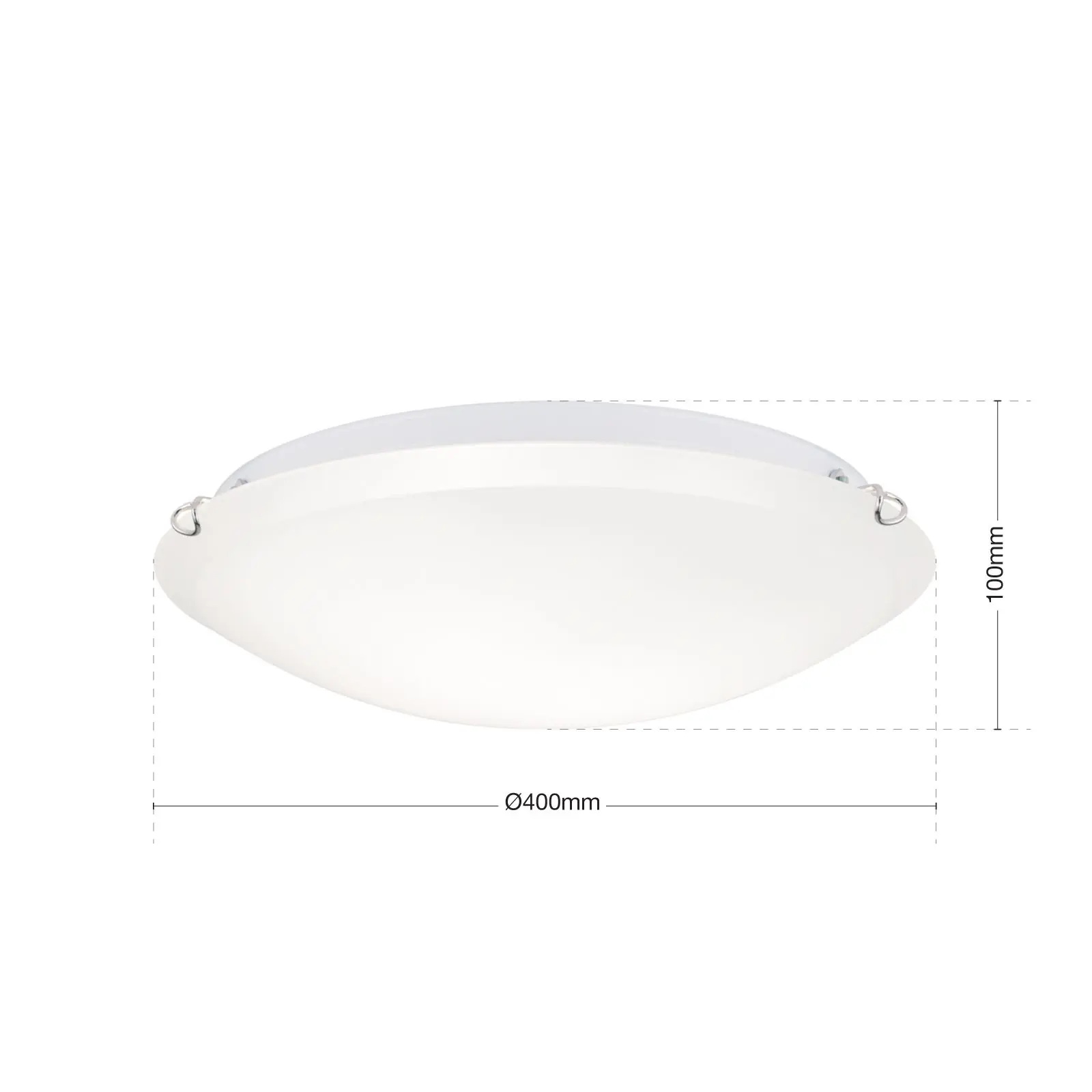 Plafonska lampa AGADA, hrom, 40 cm - 7