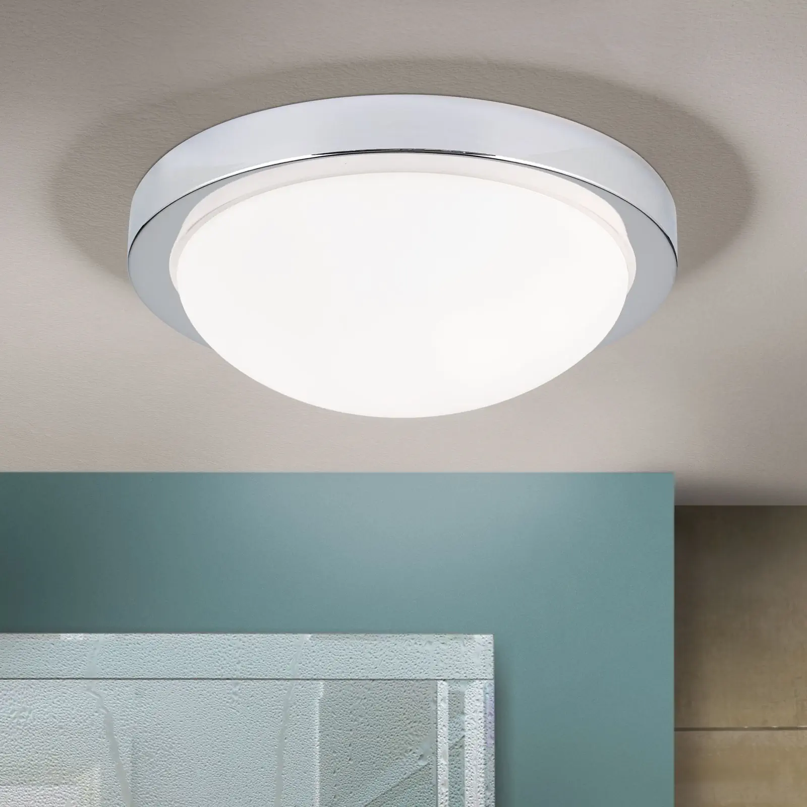 Plafonska lampa FATO, hrom, Ø 32 cm - 2