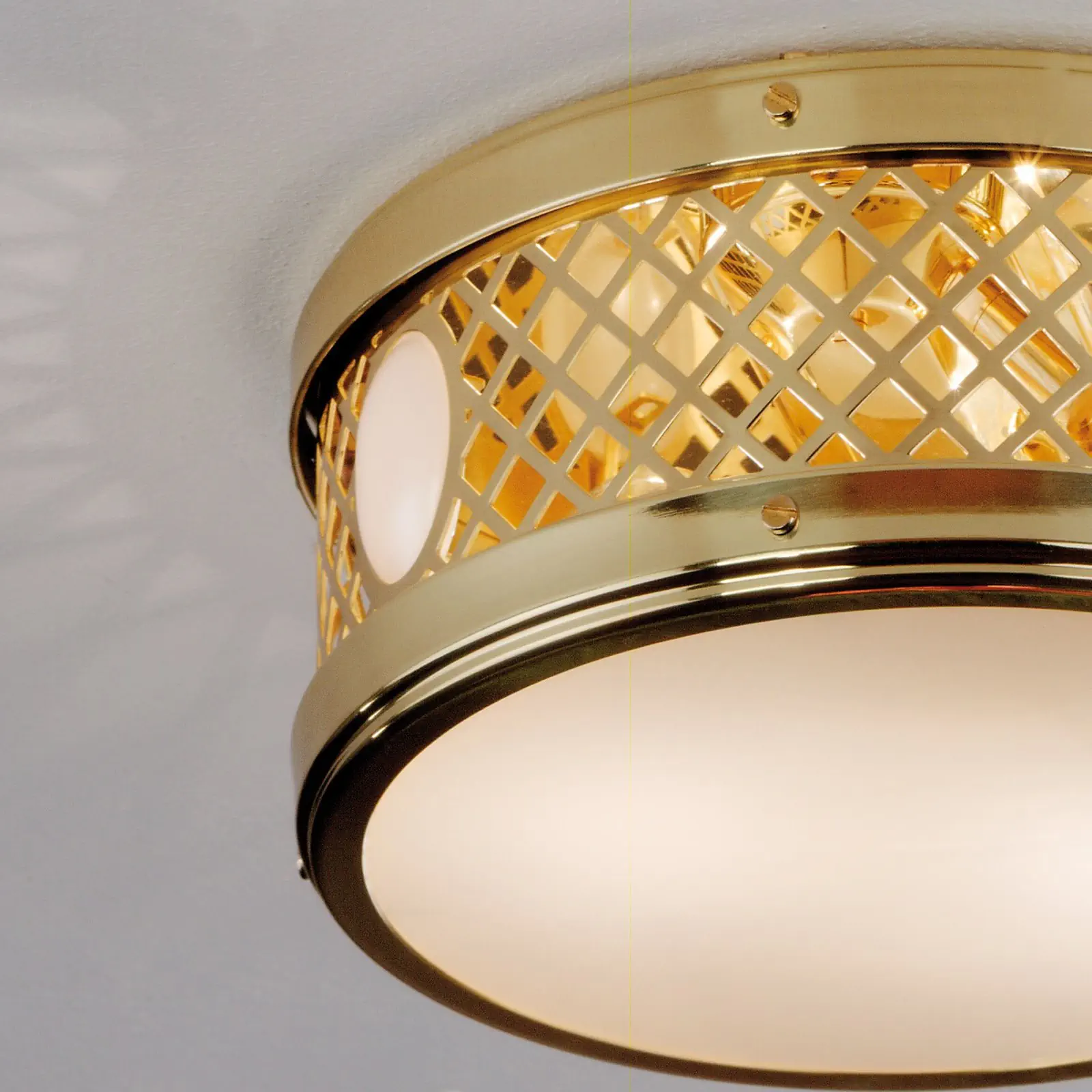 Okrugla plafonska lampa ALT WIEN, sjajni mesing, 25cm - 2