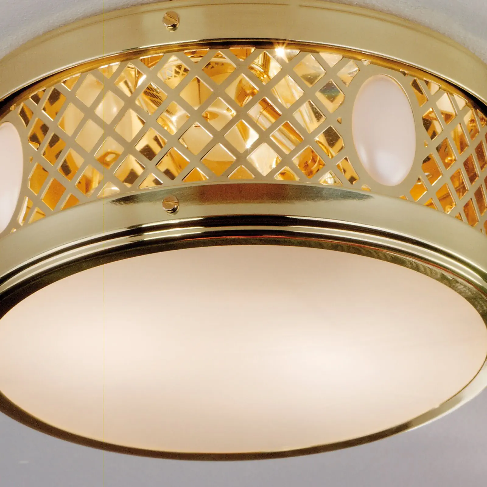 Okrugla plafonska lampa ALT WIEN, sjajni mesing, 25cm - 3