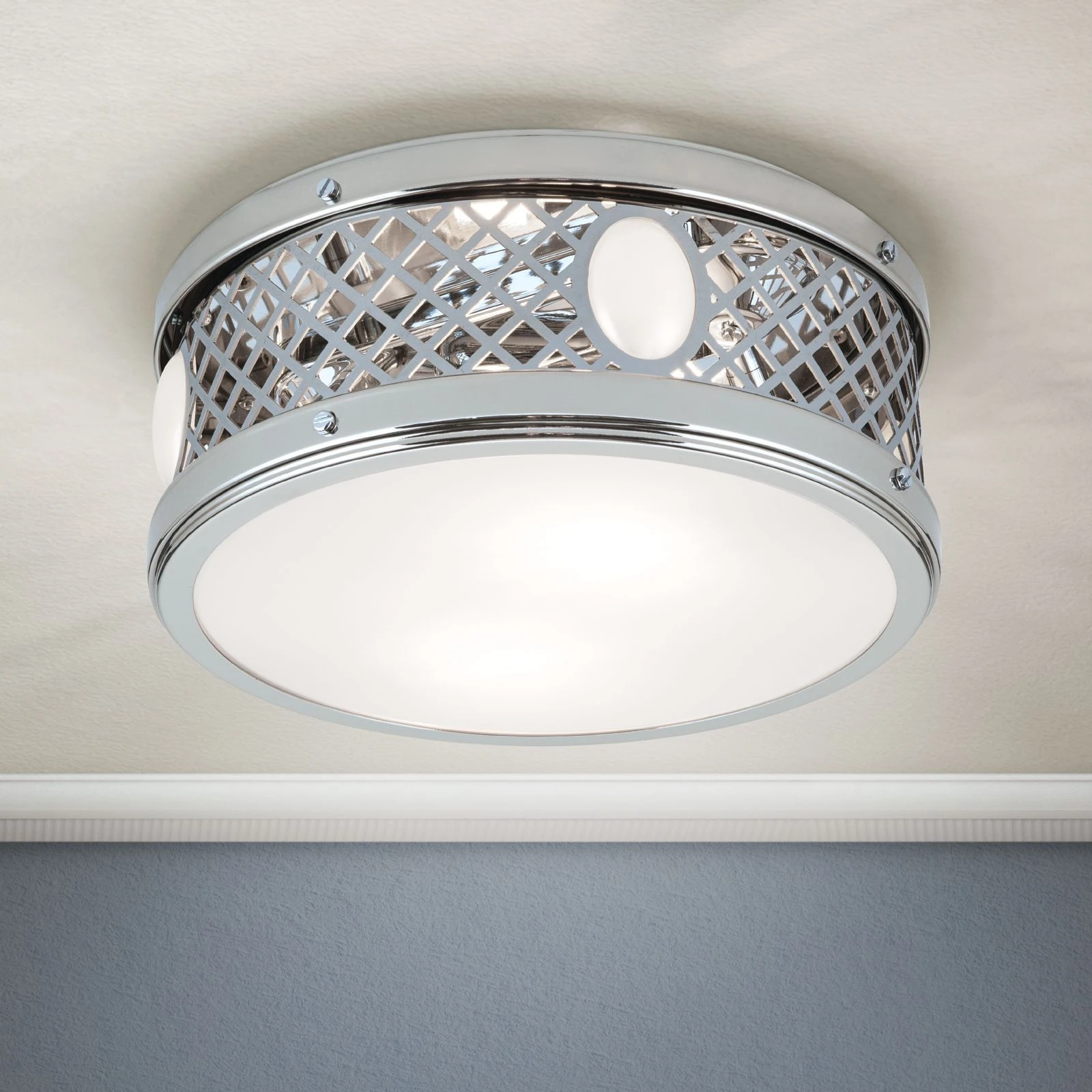 Plafonska lampa ALT WIEN, sjajni nikl, Ø 25 cm - 1