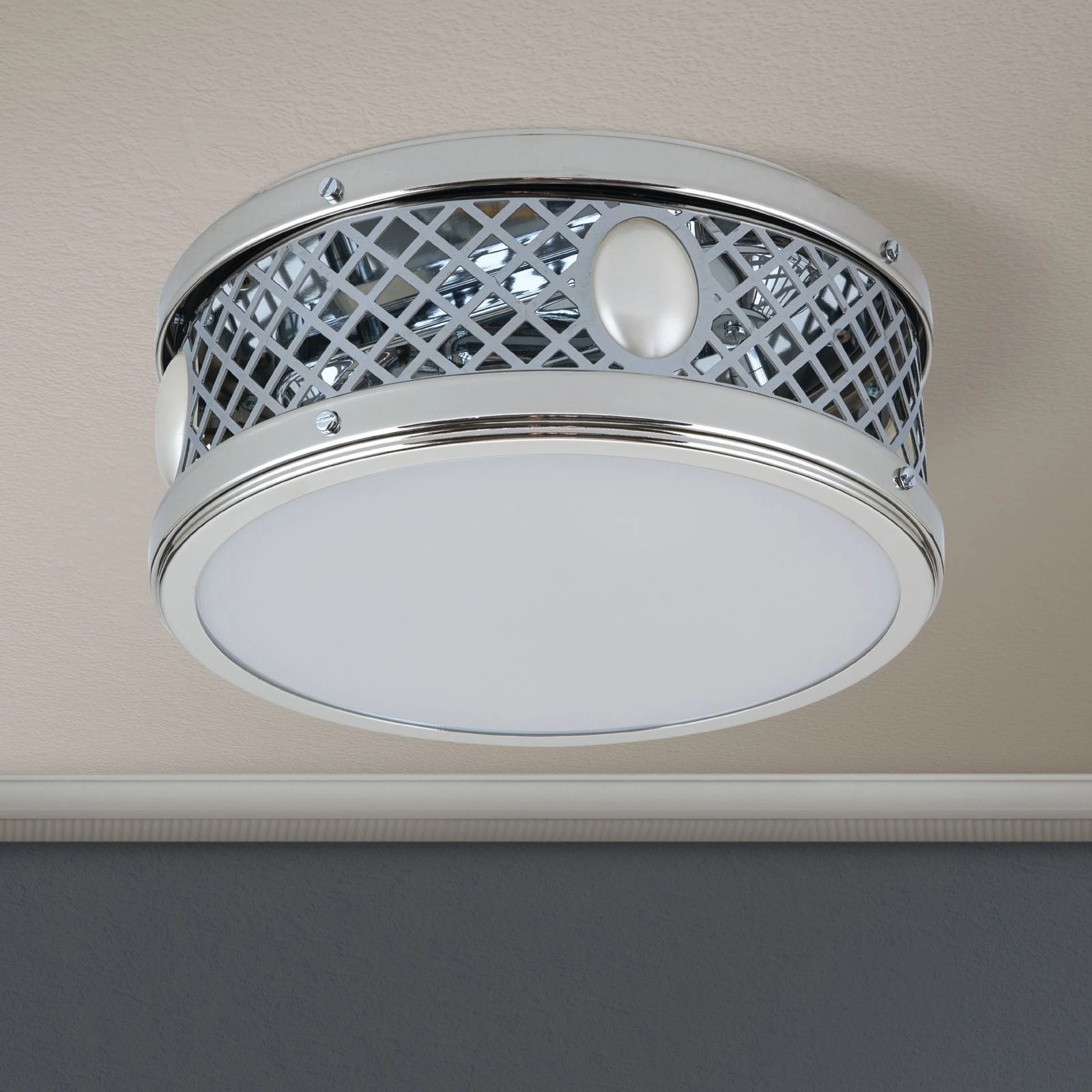 Plafonska lampa ALT WIEN, sjajni nikl, Ø 25 cm - 3