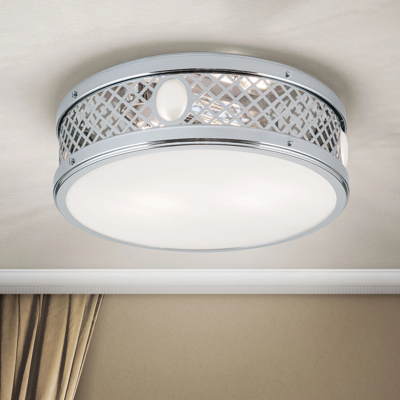 Plafonska lampa ALT WIEN, sjajni nikl, Ø 33 cm - 1