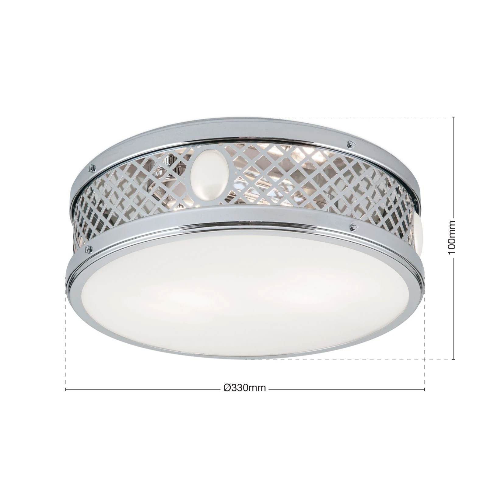 Plafonska lampa ALT WIEN, sjajni nikl, Ø 33 cm - 7