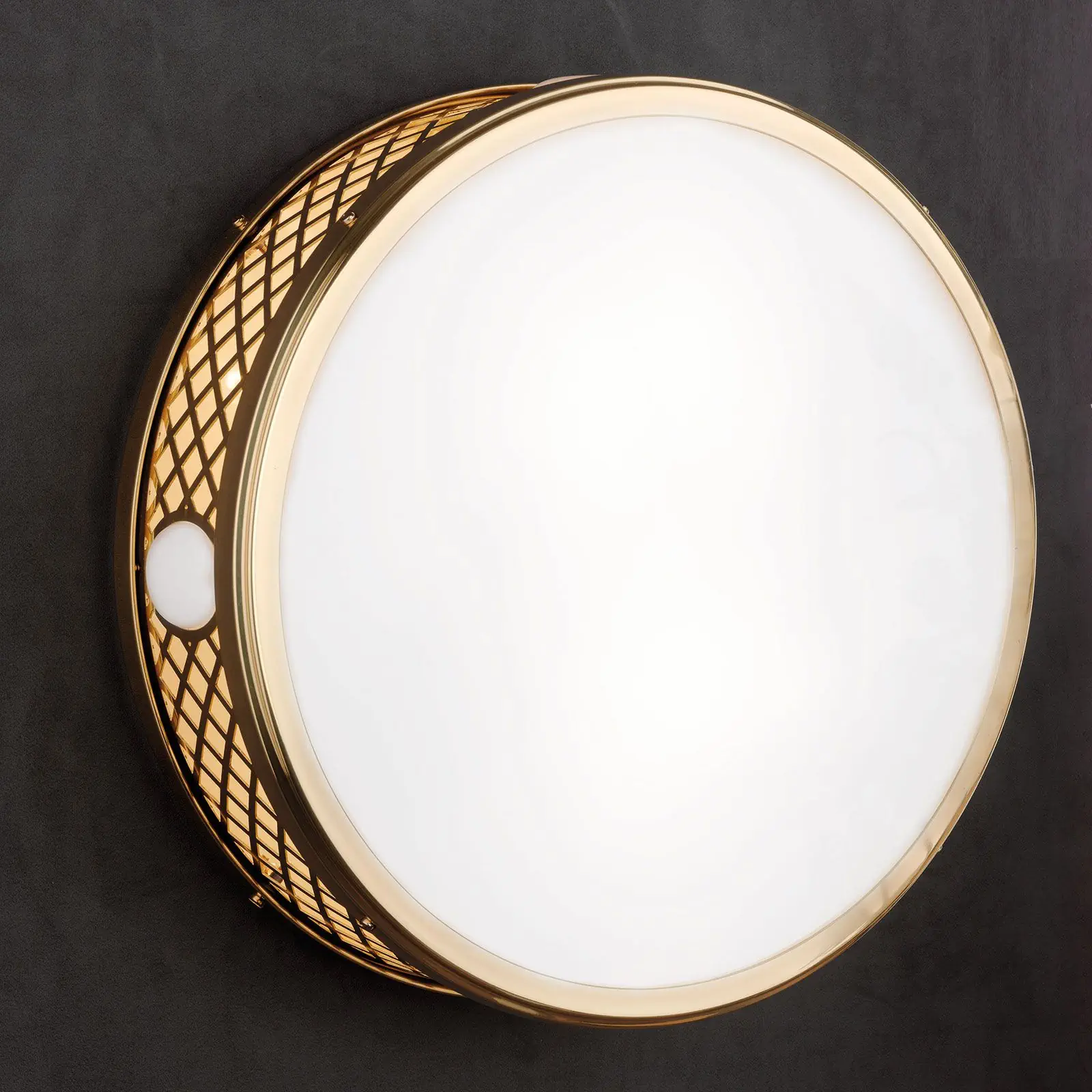 Okrugla plafonska lampa ALT WIEN, sjajni mesing, 40cm - 4